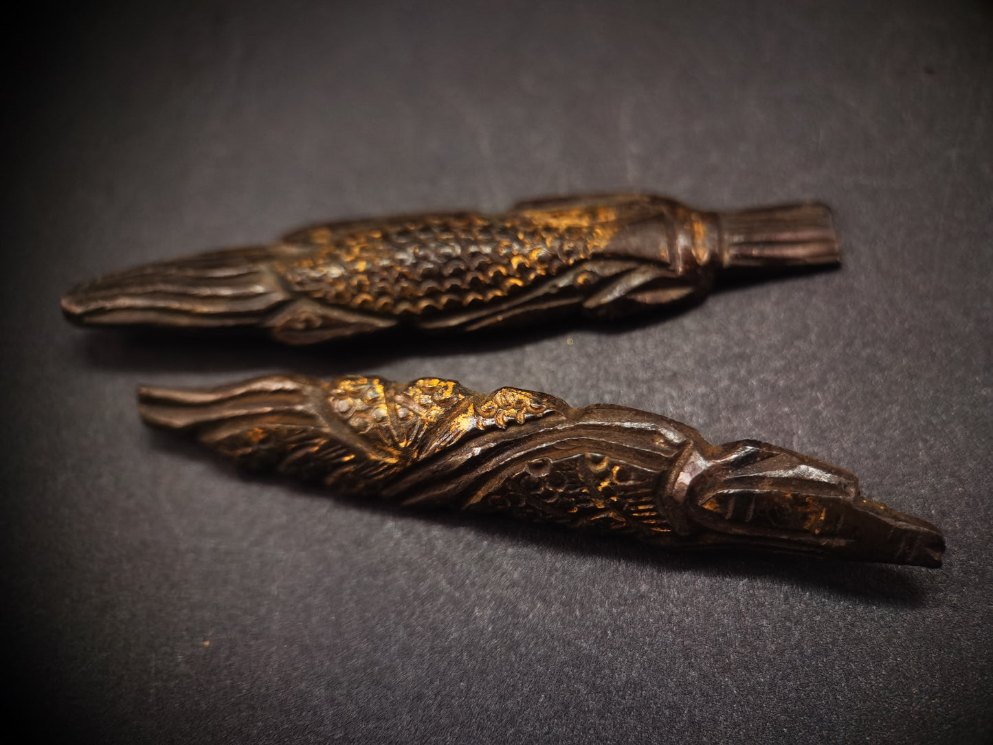 Japanese Dragon crop pigeon Menuki for Katana and Wakzaishi Special Offer C053