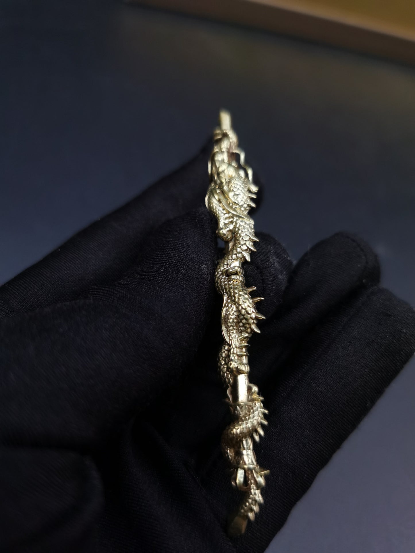 Japanese Type BIG Kurikara Dragon Menuki for Katana Tachi Hand-Tachi, Y170