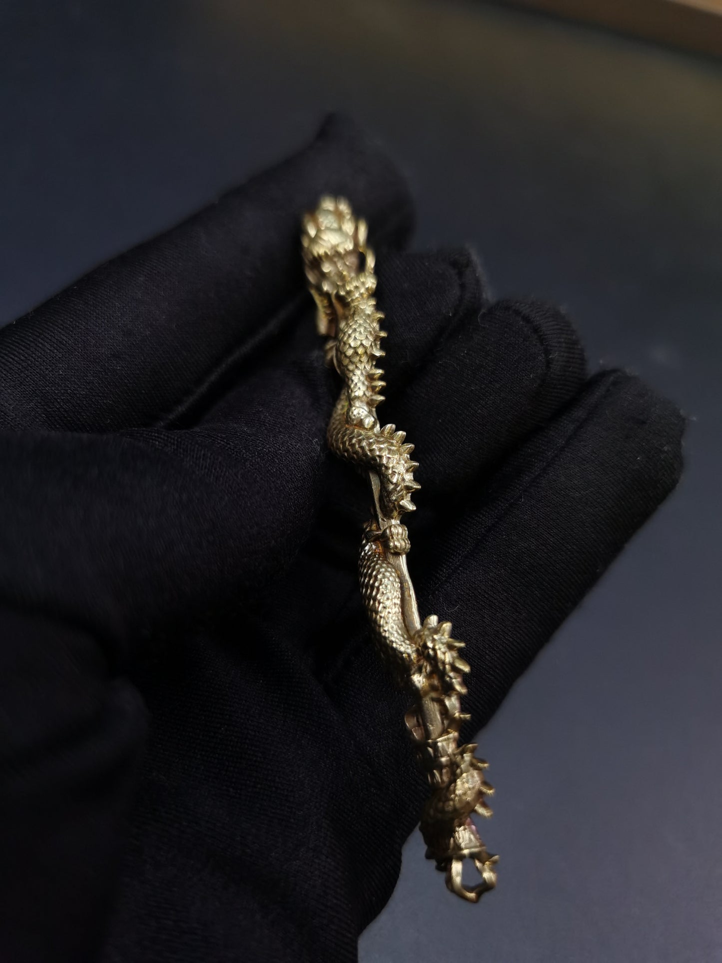 Japanese Type BIG Kurikara Dragon Menuki for Katana Tachi Hand-Tachi, Y170