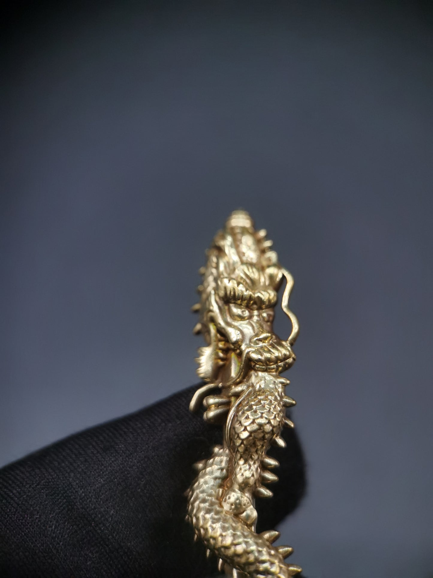 Japanese Type BIG Kurikara Dragon Menuki for Katana Tachi Hand-Tachi, Y170