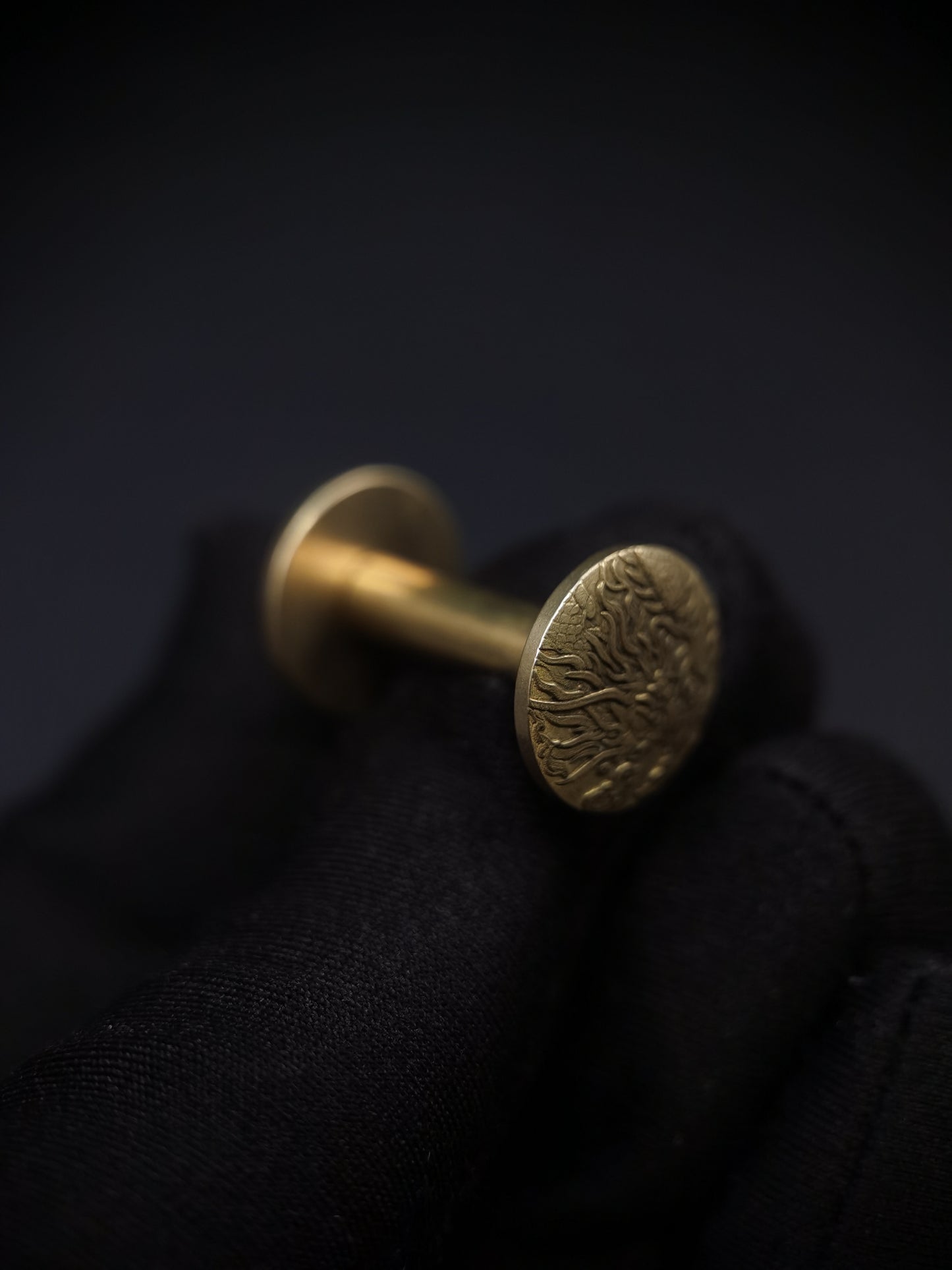 Japanese Type Dragon Round Menuki for wakziashi and tanto Y173