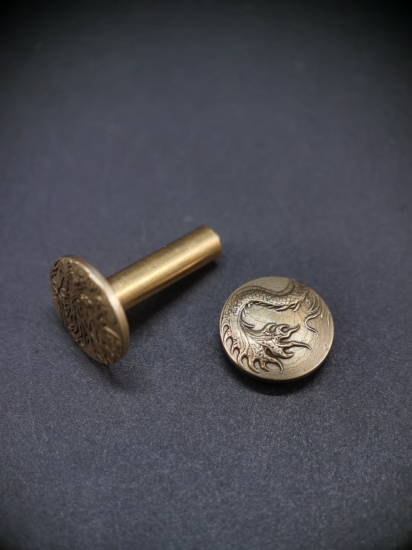 Japanese Type Dragon Round Menuki for wakziashi and tanto Y173