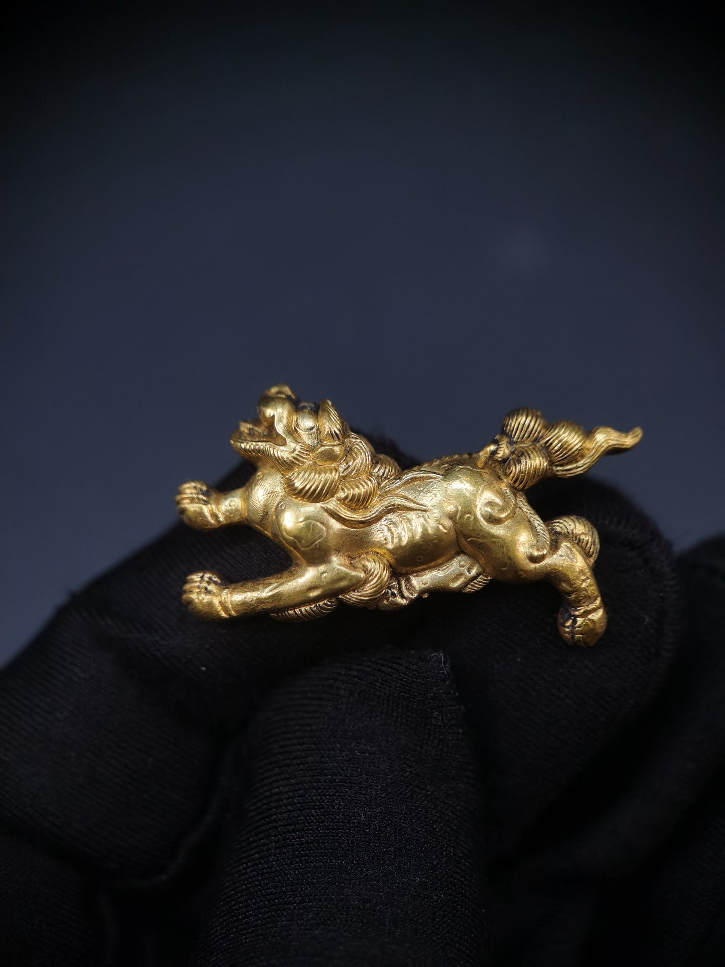 Japanese Lion Dog Pattern Menuki for Katana Wakziashi and Tanto C067