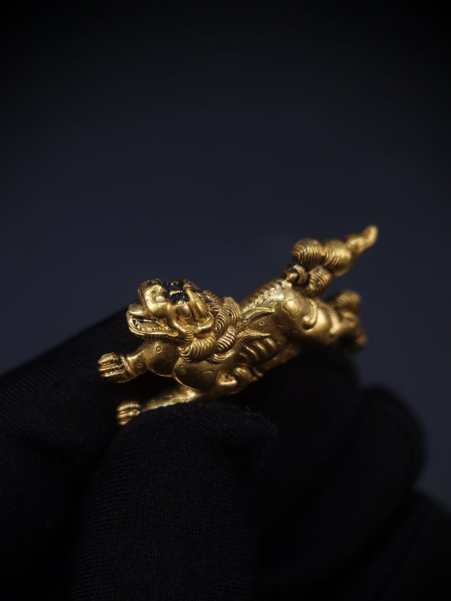 Japanese Lion Dog Pattern Menuki for Katana Wakziashi and Tanto C067