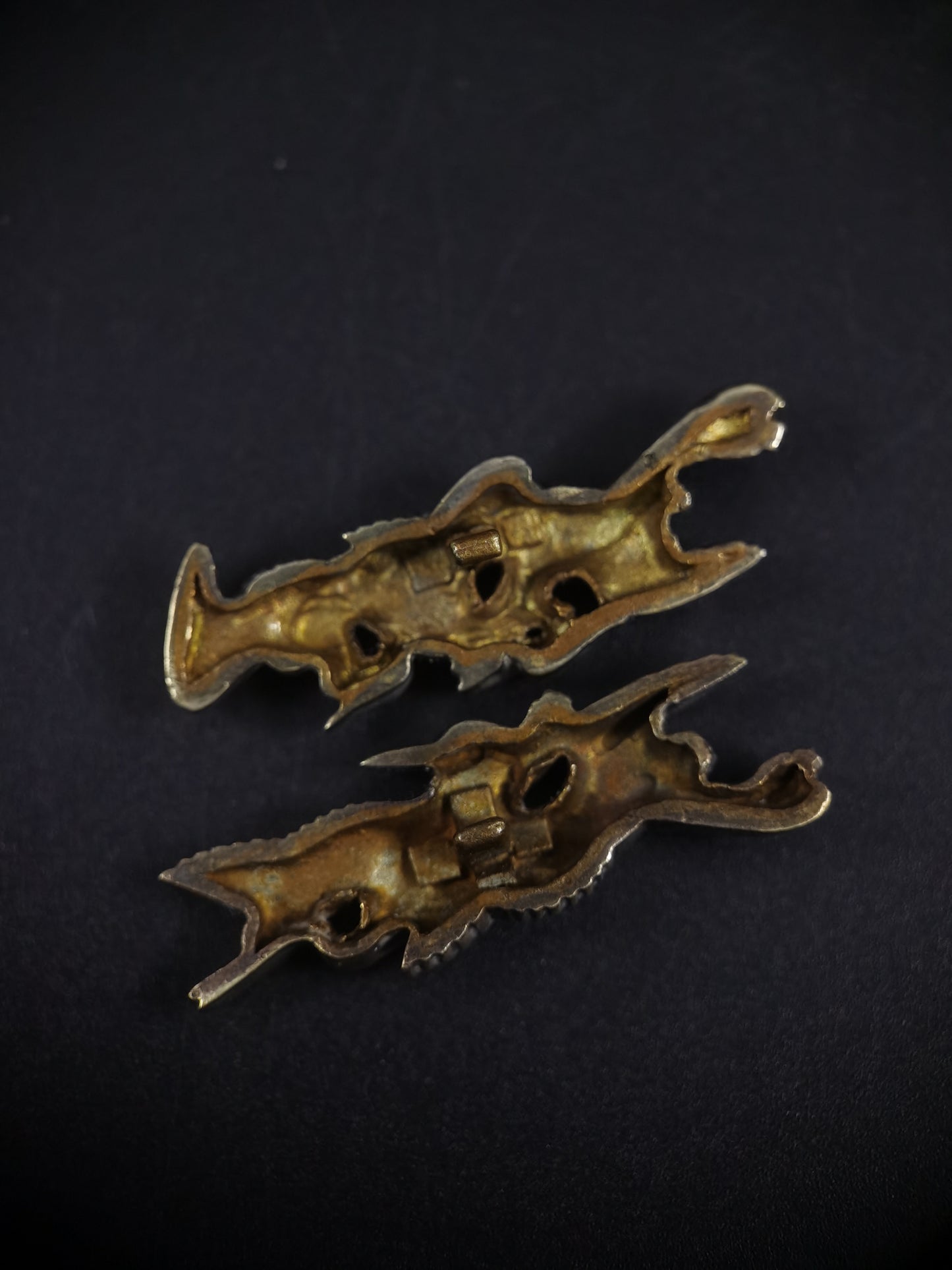 Japanese Type Double linked egret Menuki for Katana and wakziashi, Y174
