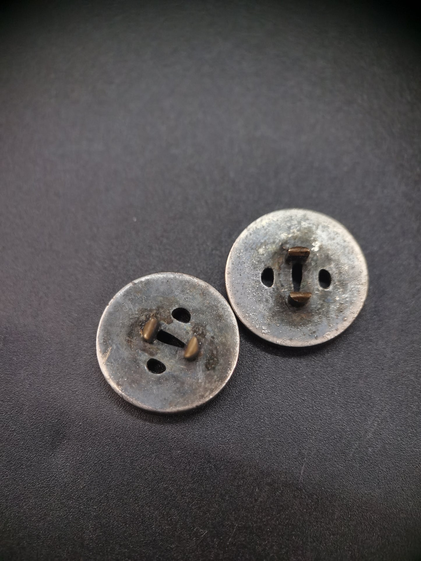 Japanese Type Tsuba Pattern Round Menuki for Tanto Edo Period Antique C075