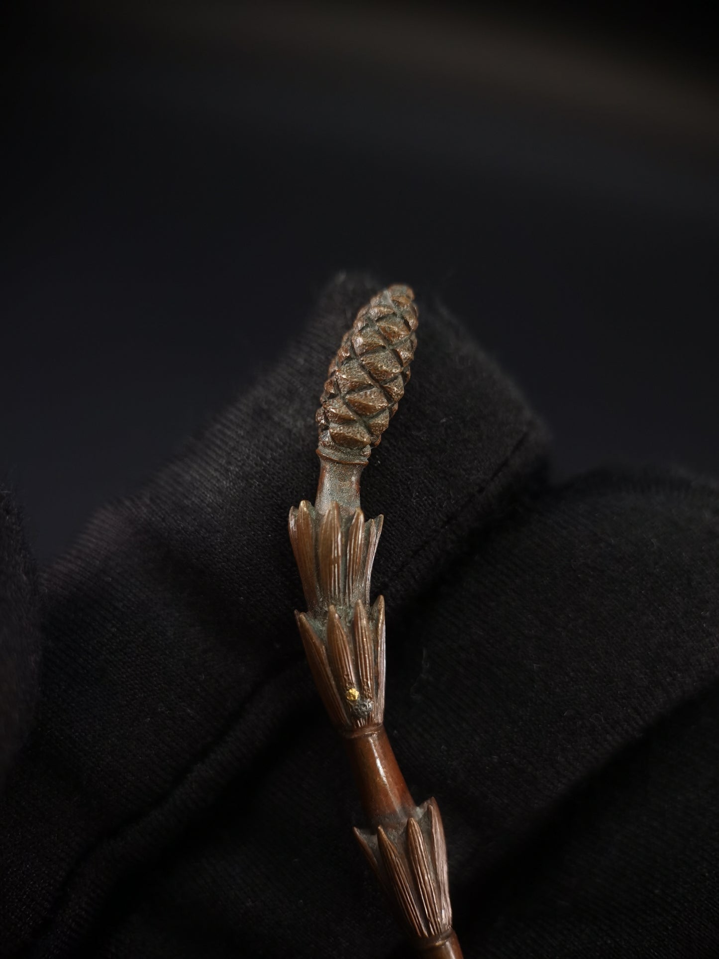 Japanese Type Horsetail Menuki for Katana and Wakziashi Edo Period Antique C081