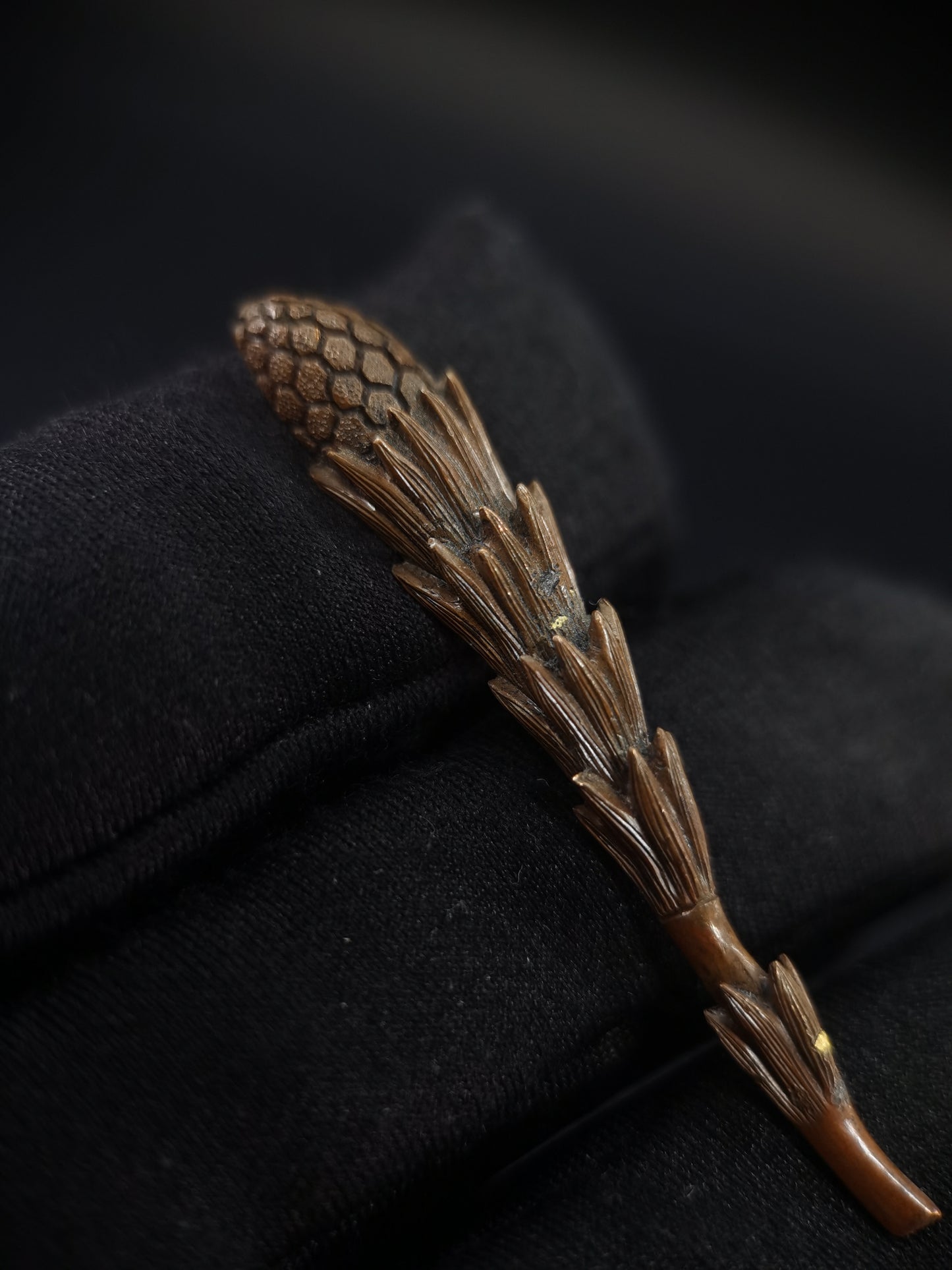 Japanese Type Horsetail Menuki for Katana and Wakziashi Edo Period Antique C081
