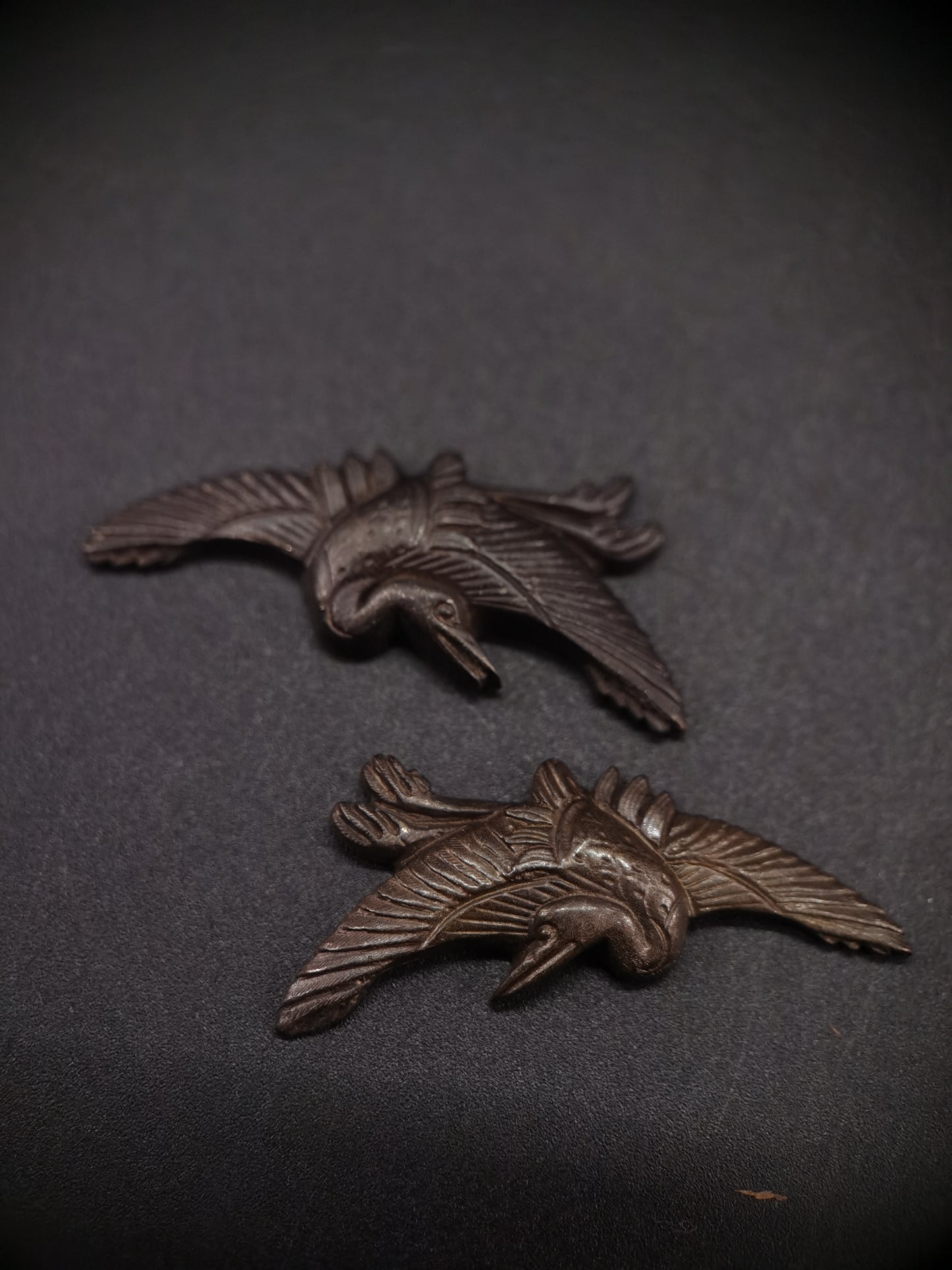 Japanese Type Crane pattern Menuki for wakziashi, Y158
