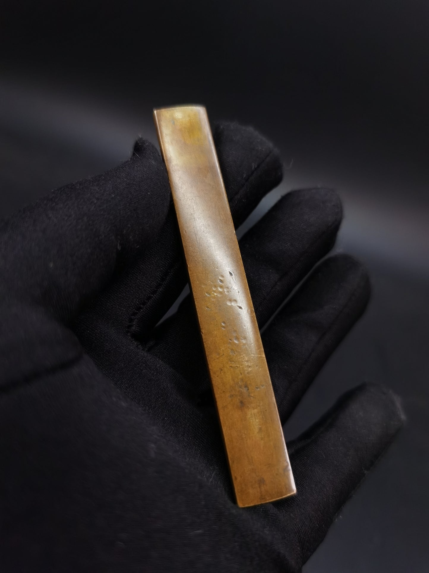 Japanese Reeds and Waterfowl Pattern Kozuka for wakziashi and tanto Edo period antique D110