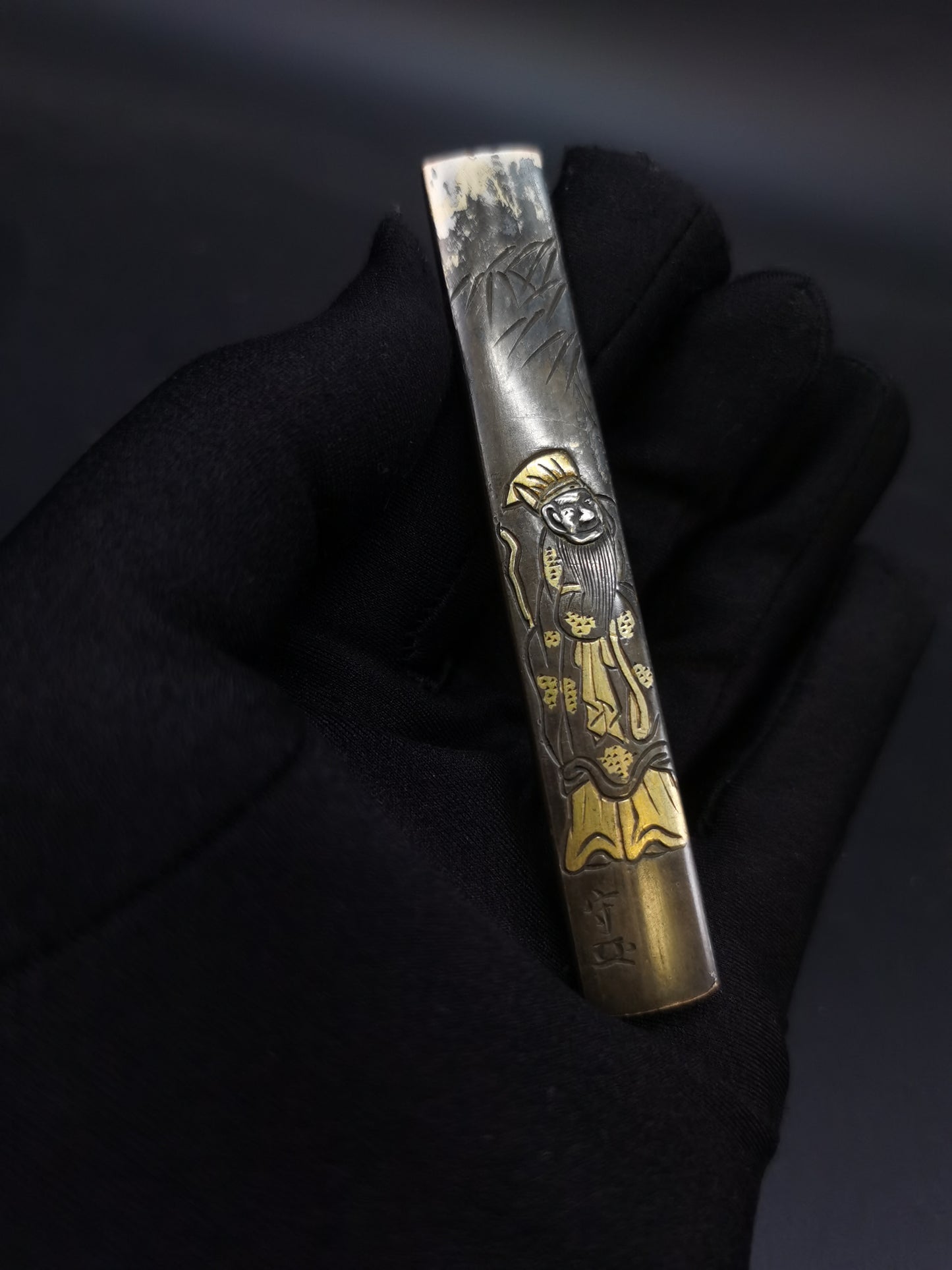 Japanese Master Dongpo Pattern Kozuka for wakziashi and tanto Edo period antique D115