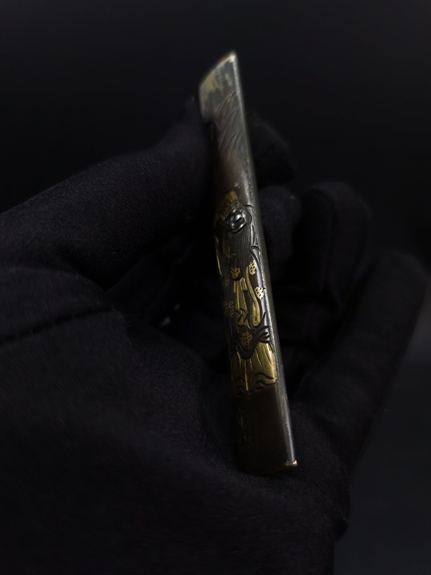 Japanese Master Dongpo Pattern Kozuka for wakziashi and tanto Edo period antique D115