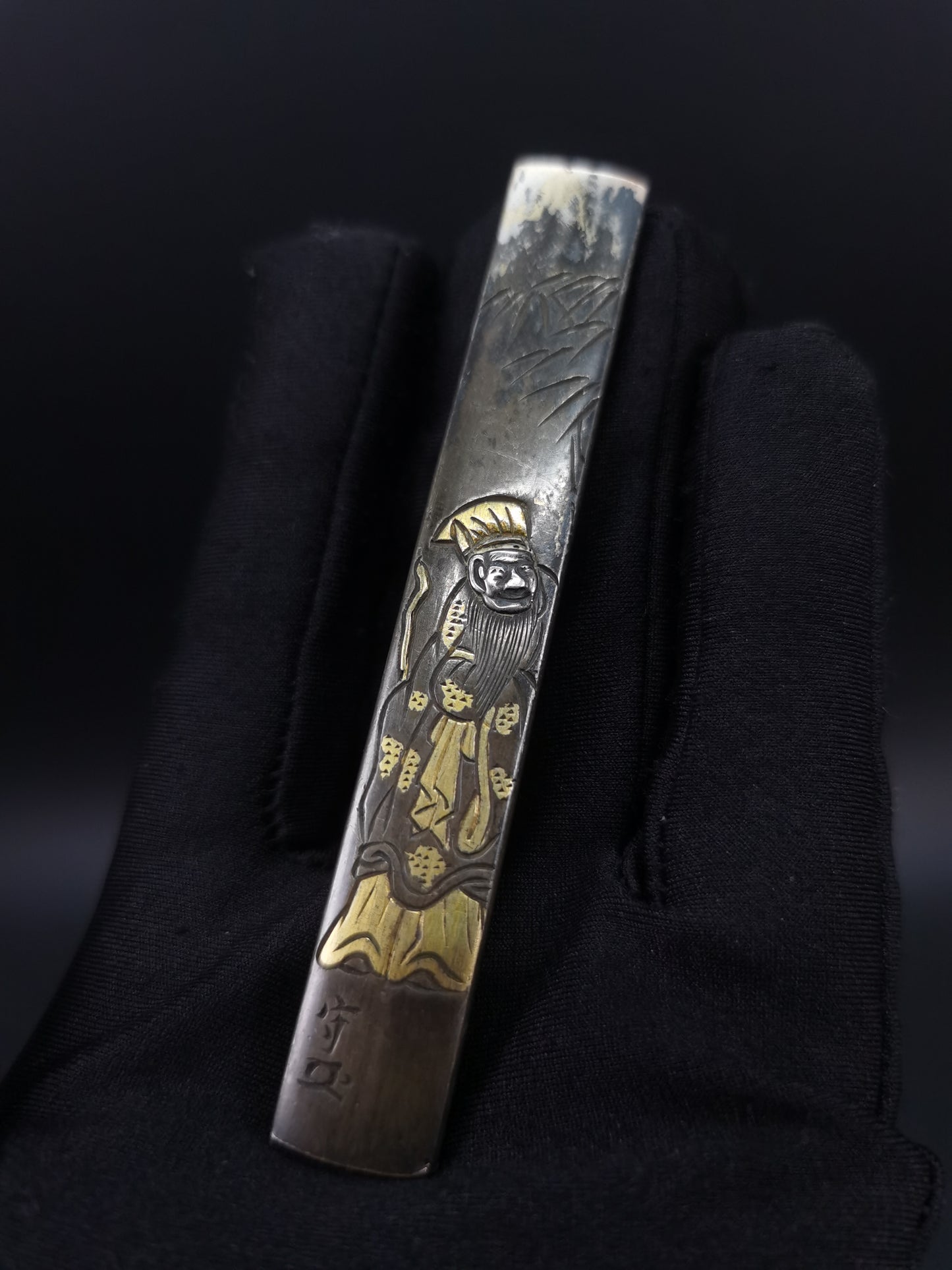 Japanese Master Dongpo Pattern Kozuka for wakziashi and tanto Edo period antique D115