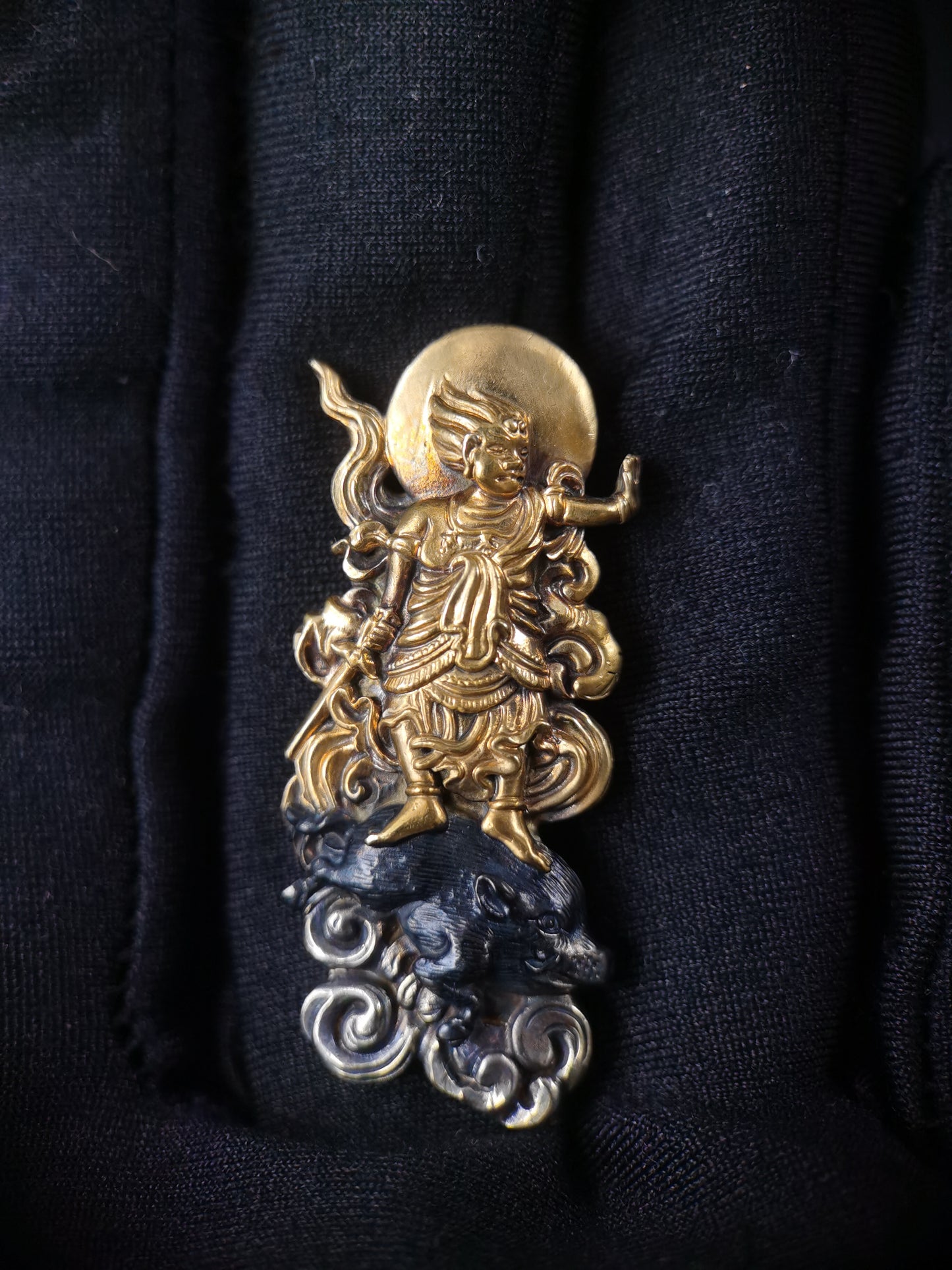 Japanese Acalanatha and Molichisian Menuki for Katana and wakziashi, Y175
