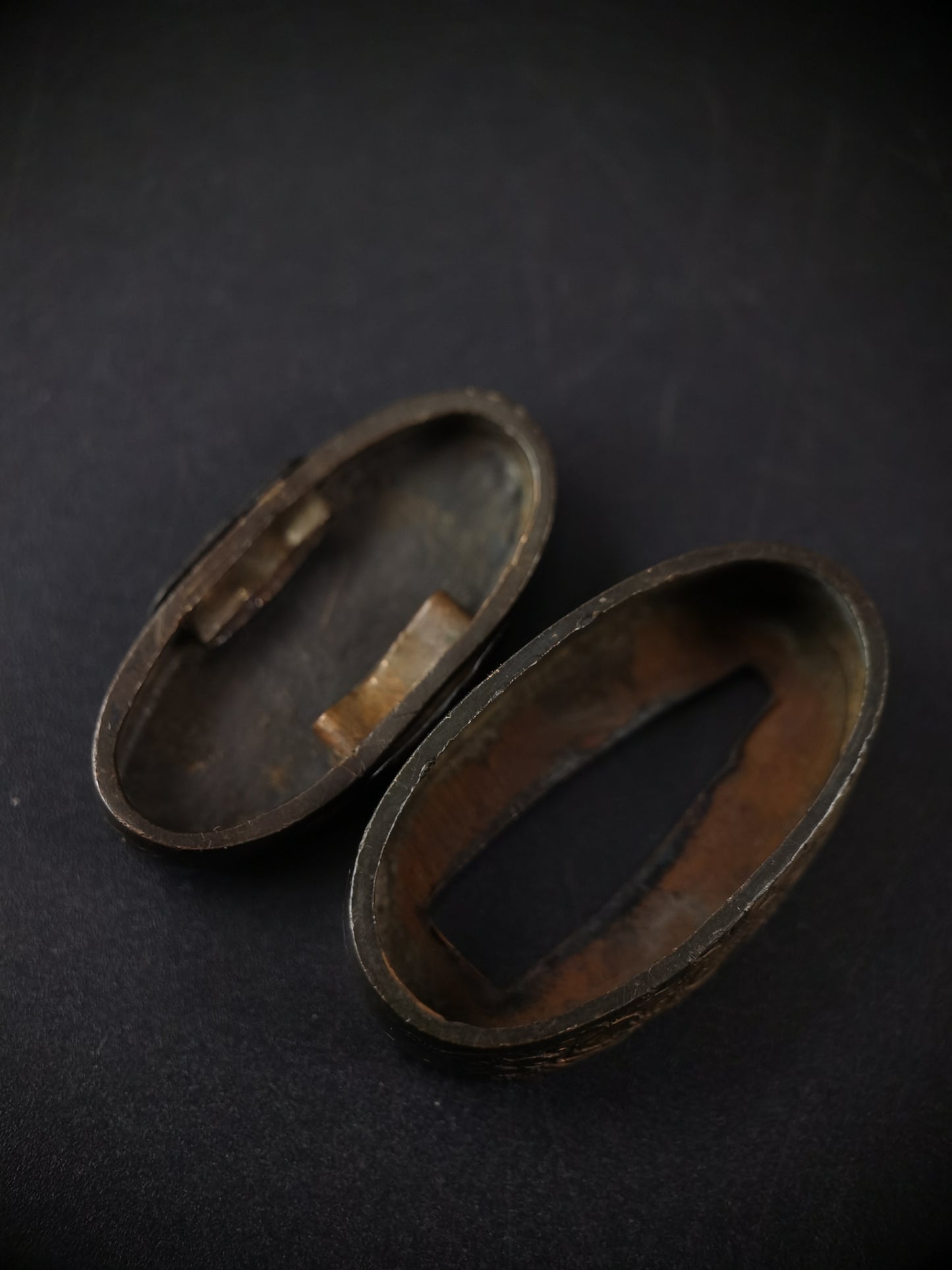 Japanese Dragon Fuchi & Kashira for Katana and Wakziashi Edo Period Antique B104