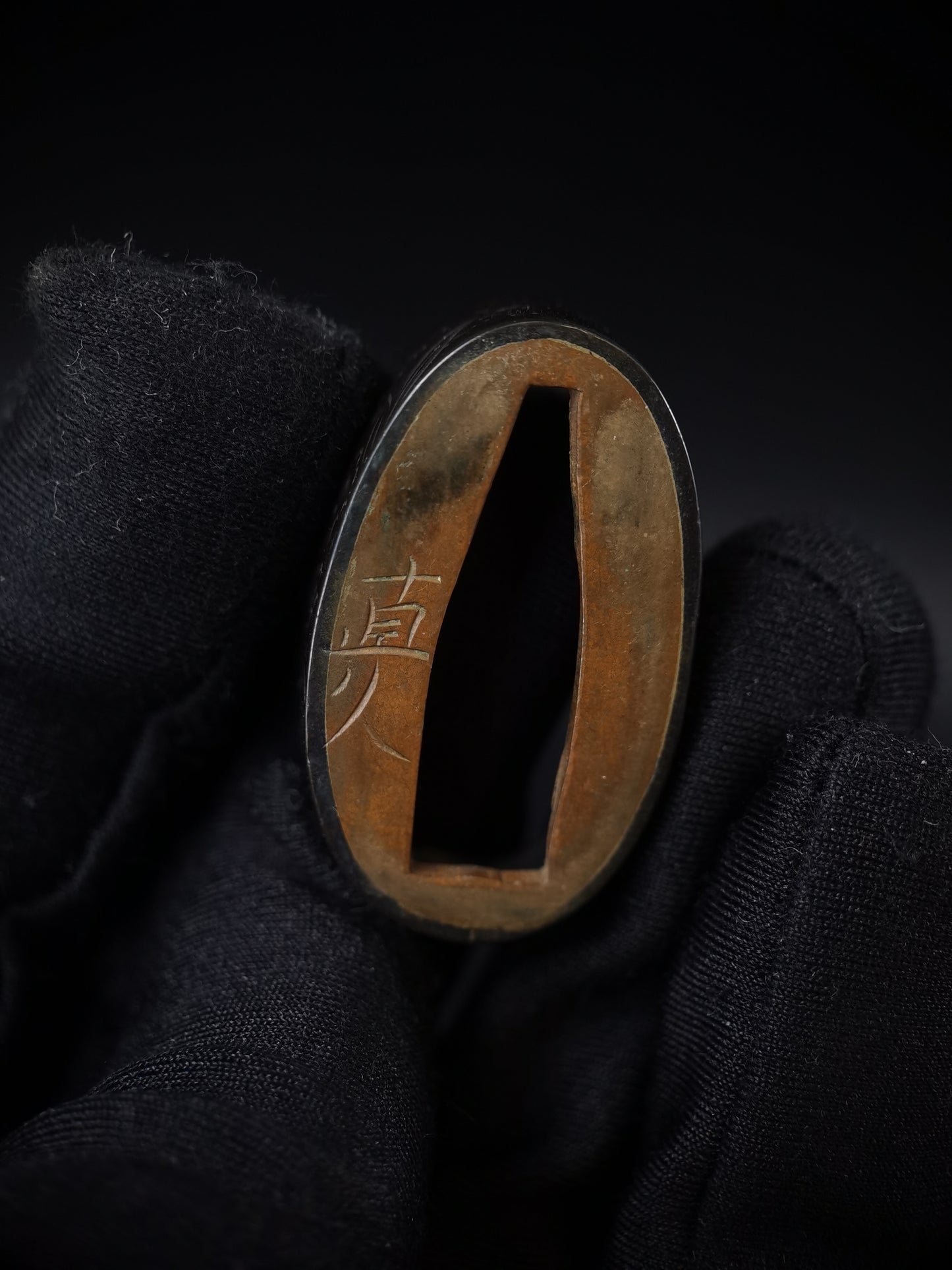 Japanese Lion Dog Fuchi & Kashira for Katana and Wakziashi Edo Period Antique B105