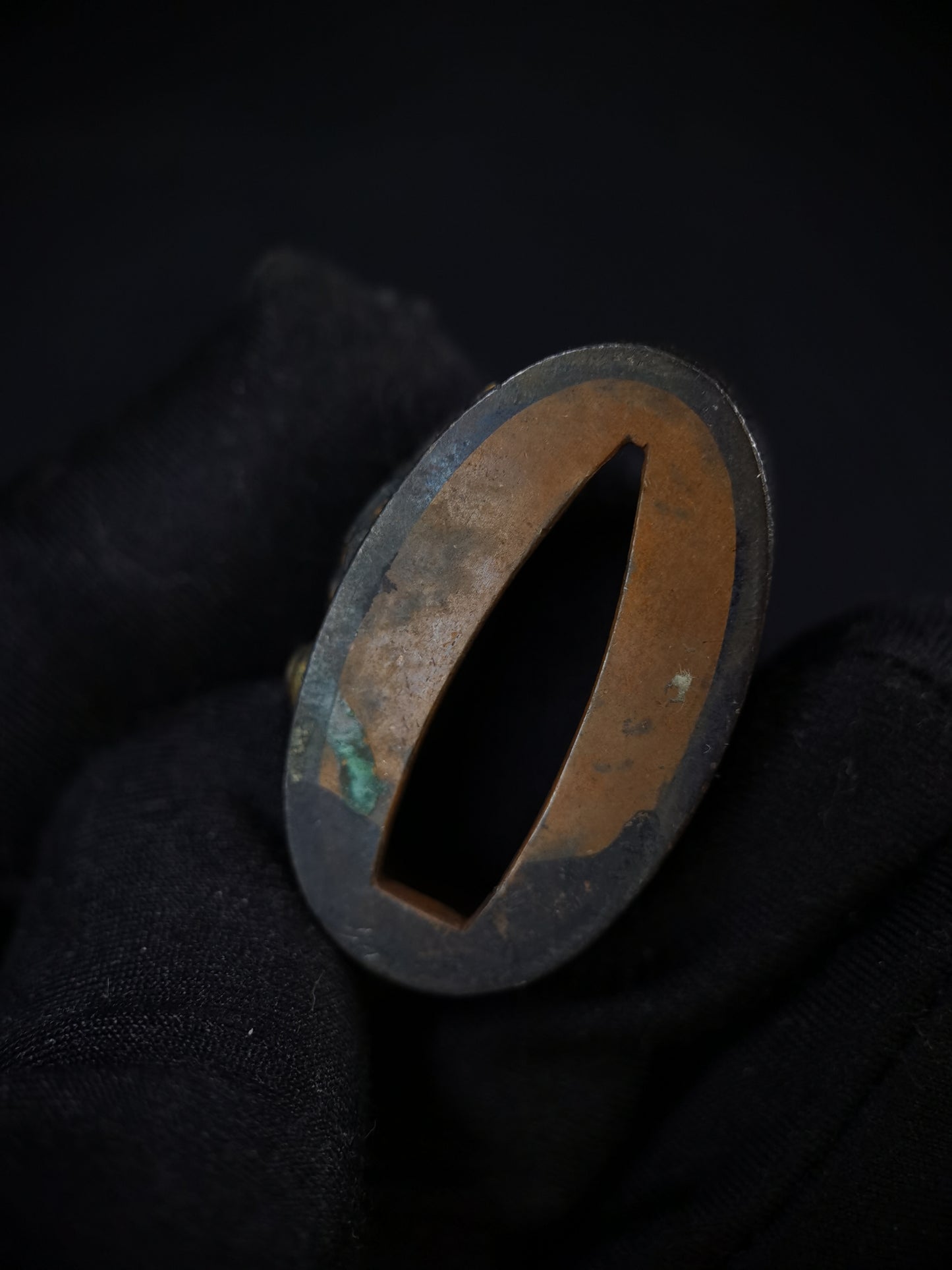 Japanese Parent child chicken Fuchi & Kashira for Katana and Wakziashi Edo Period B115