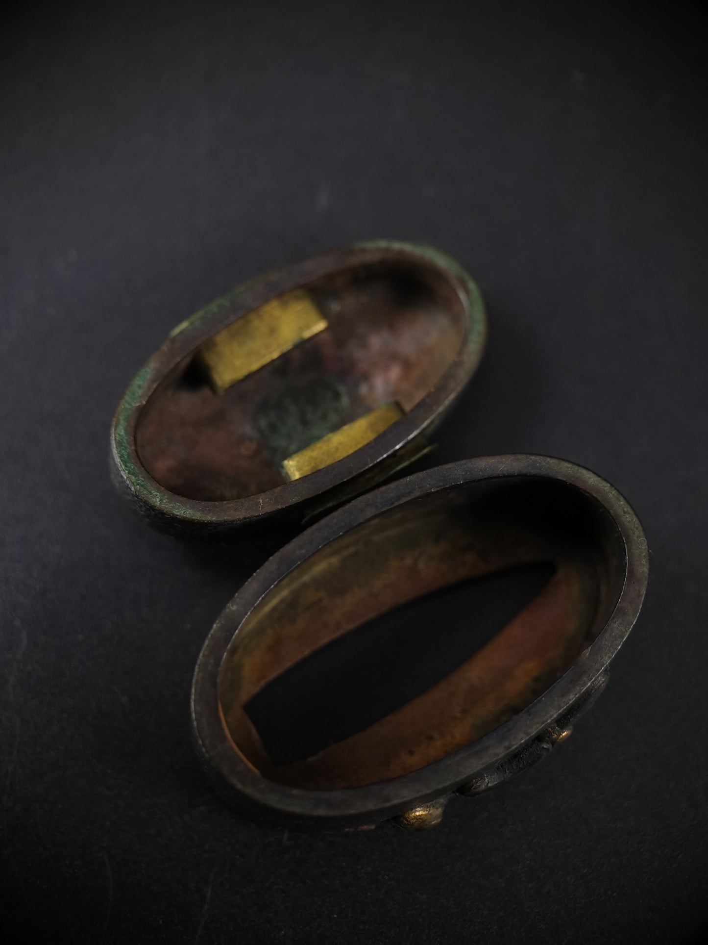 Japanese Parent child chicken Fuchi & Kashira for Katana and Wakziashi Edo Period B115