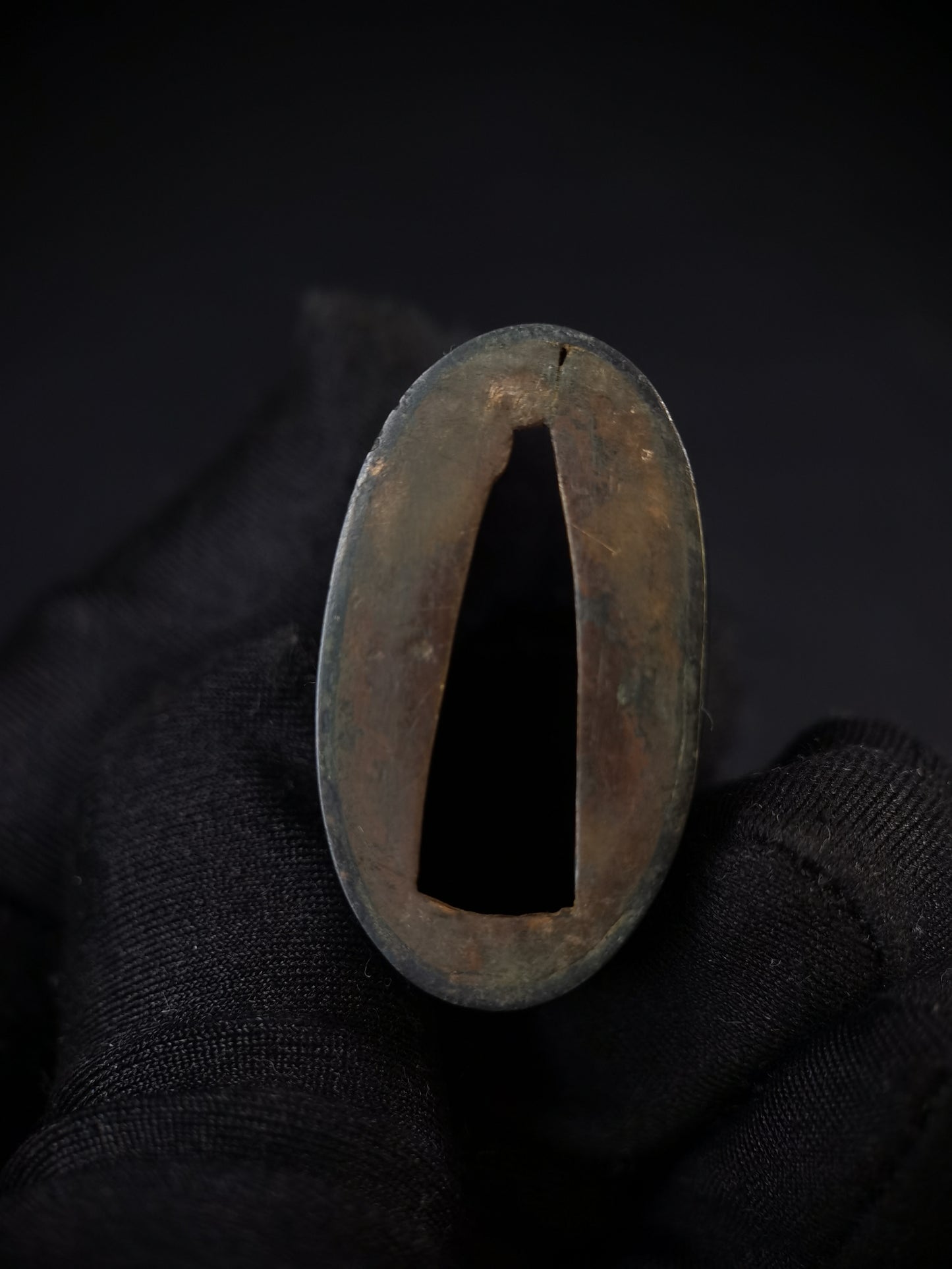 Japanese Type Pine tree Fuchi & Kashira for Wakziashi and Tanto Edo Period Antique B118