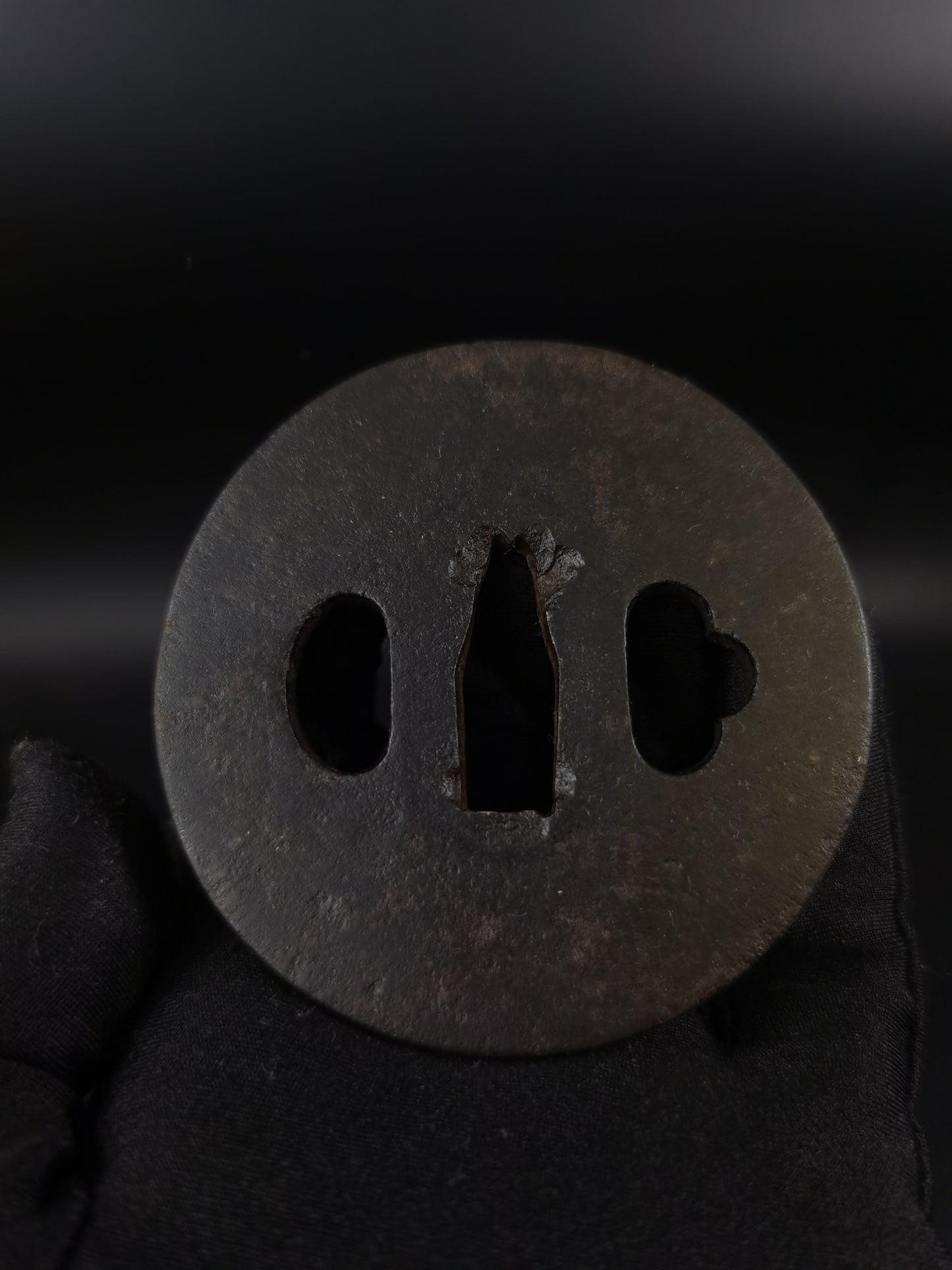 Japanese Plain Tsuba for Katana and Wakziashi Edo Period Antique A258