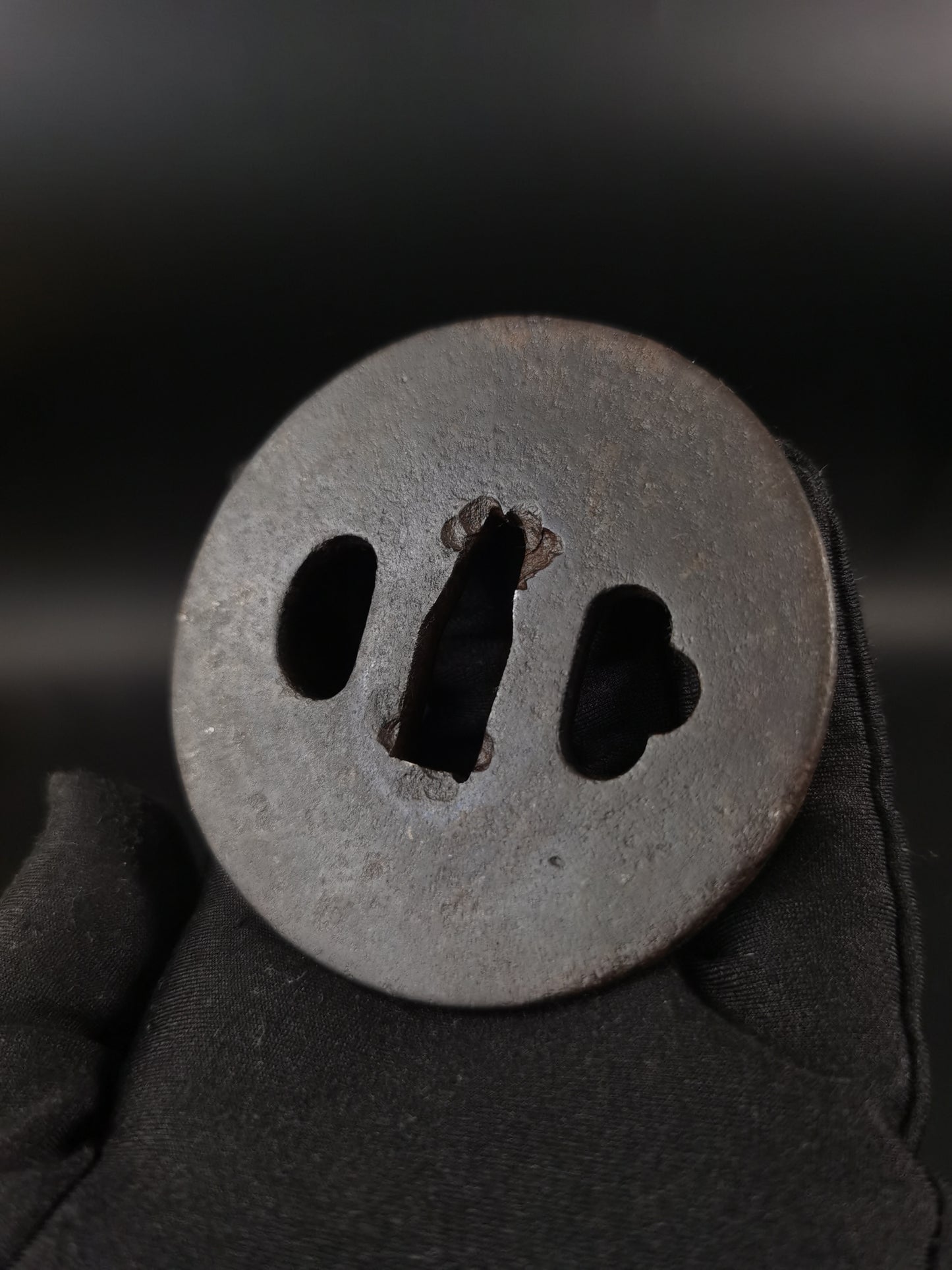 Japanese Plain Tsuba for Katana and Wakziashi Edo Period Antique A258