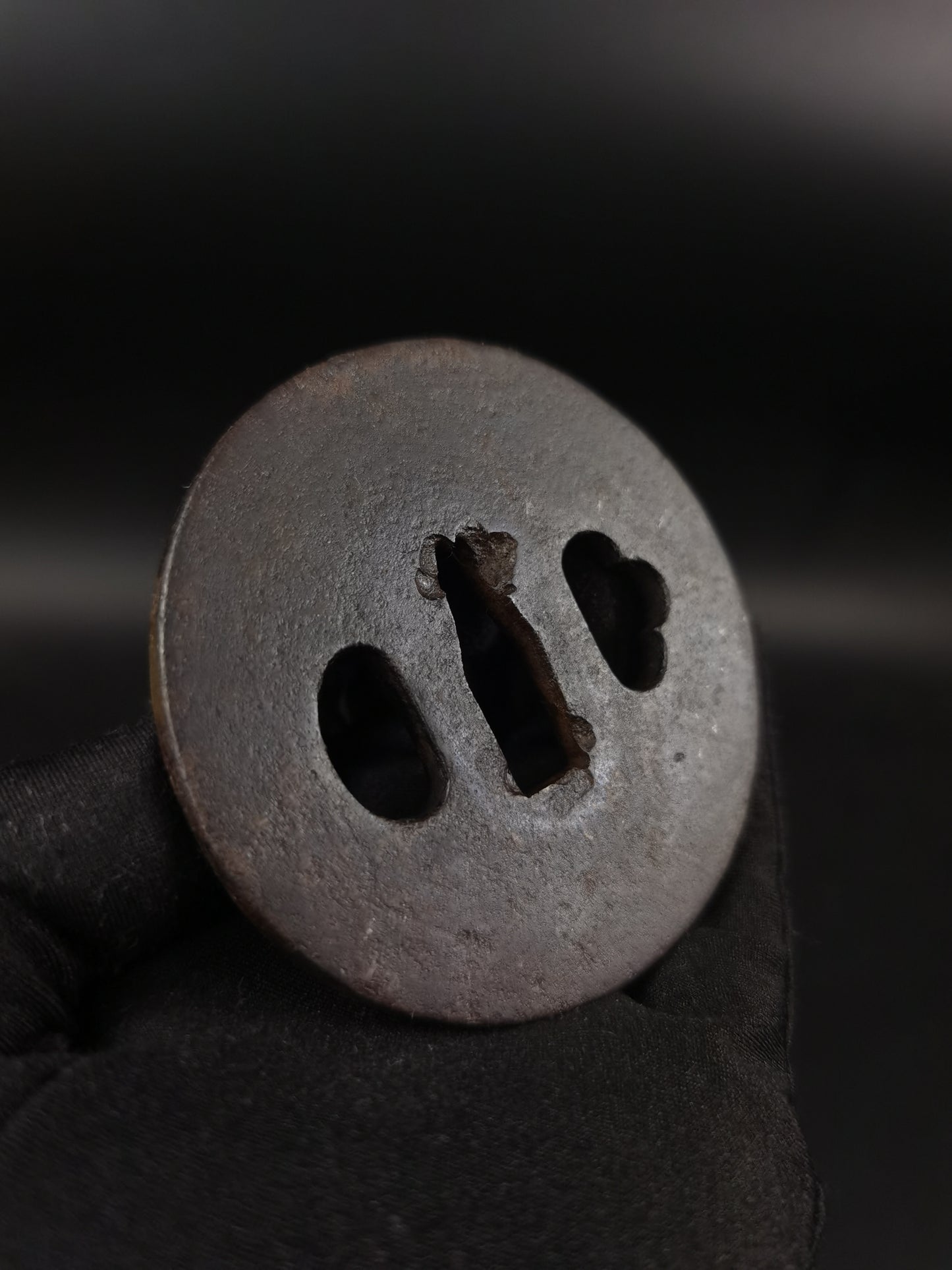 Japanese Plain Tsuba for Katana and Wakziashi Edo Period Antique A258