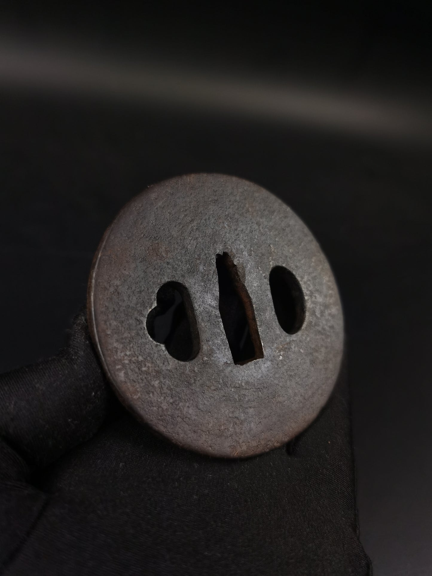 Japanese Plain Tsuba for Katana and Wakziashi Edo Period Antique A258