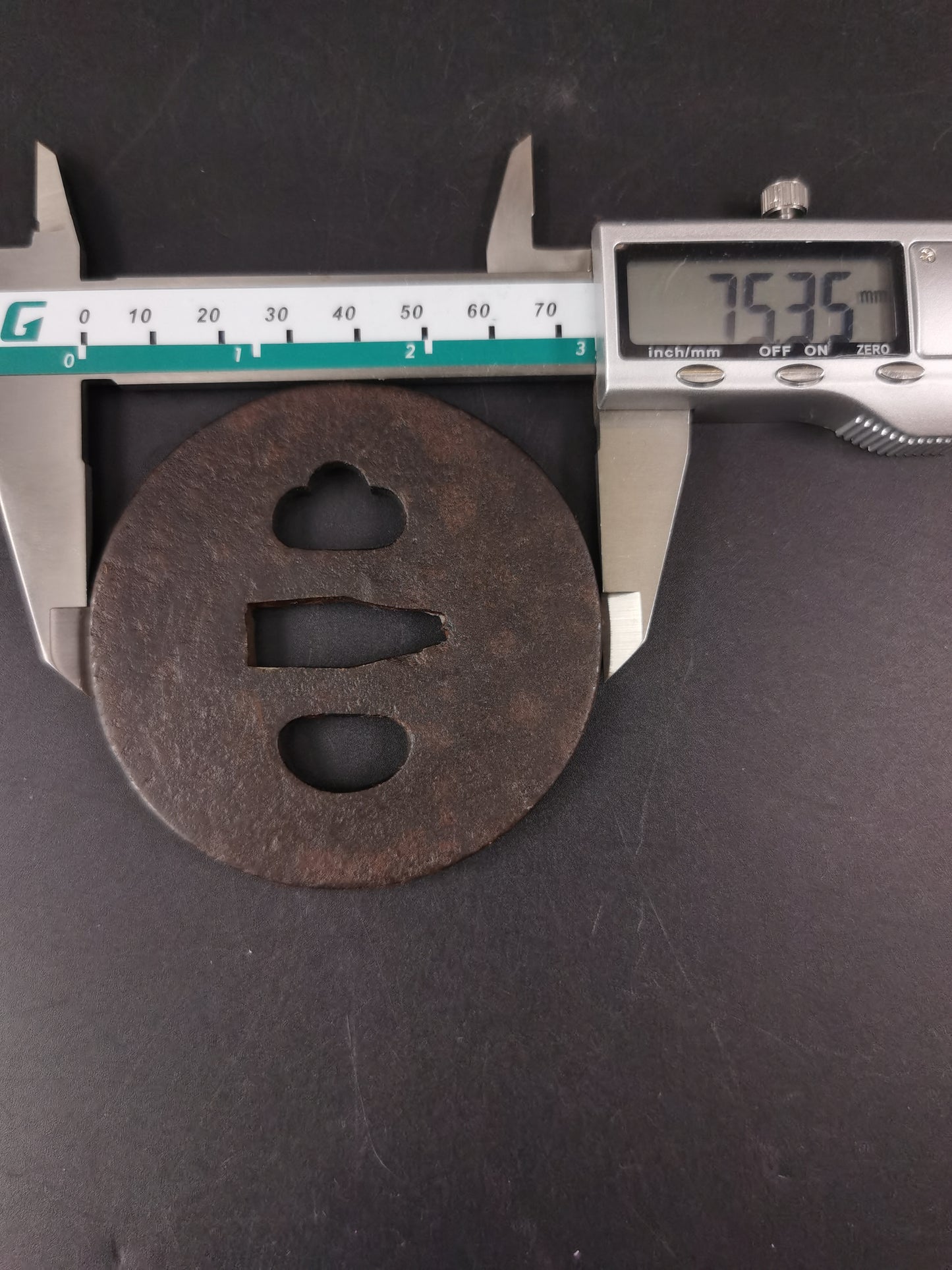 Japanese Plain Tsuba for Katana and Wakziashi Edo Period Antique A258