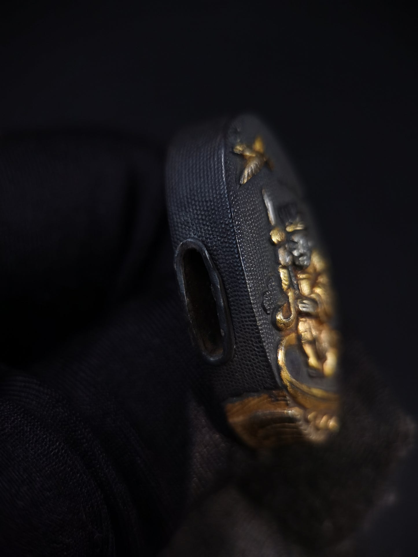 Japanese The Battle of Red Cliffs Fuchi & Kashira for Katana and Wakziashi Edo Period B125