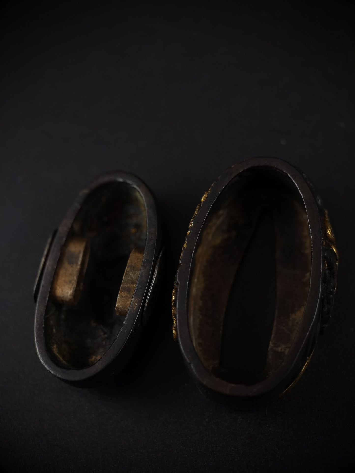 Japanese The Battle of Red Cliffs Fuchi & Kashira for Katana and Wakziashi Edo Period B125