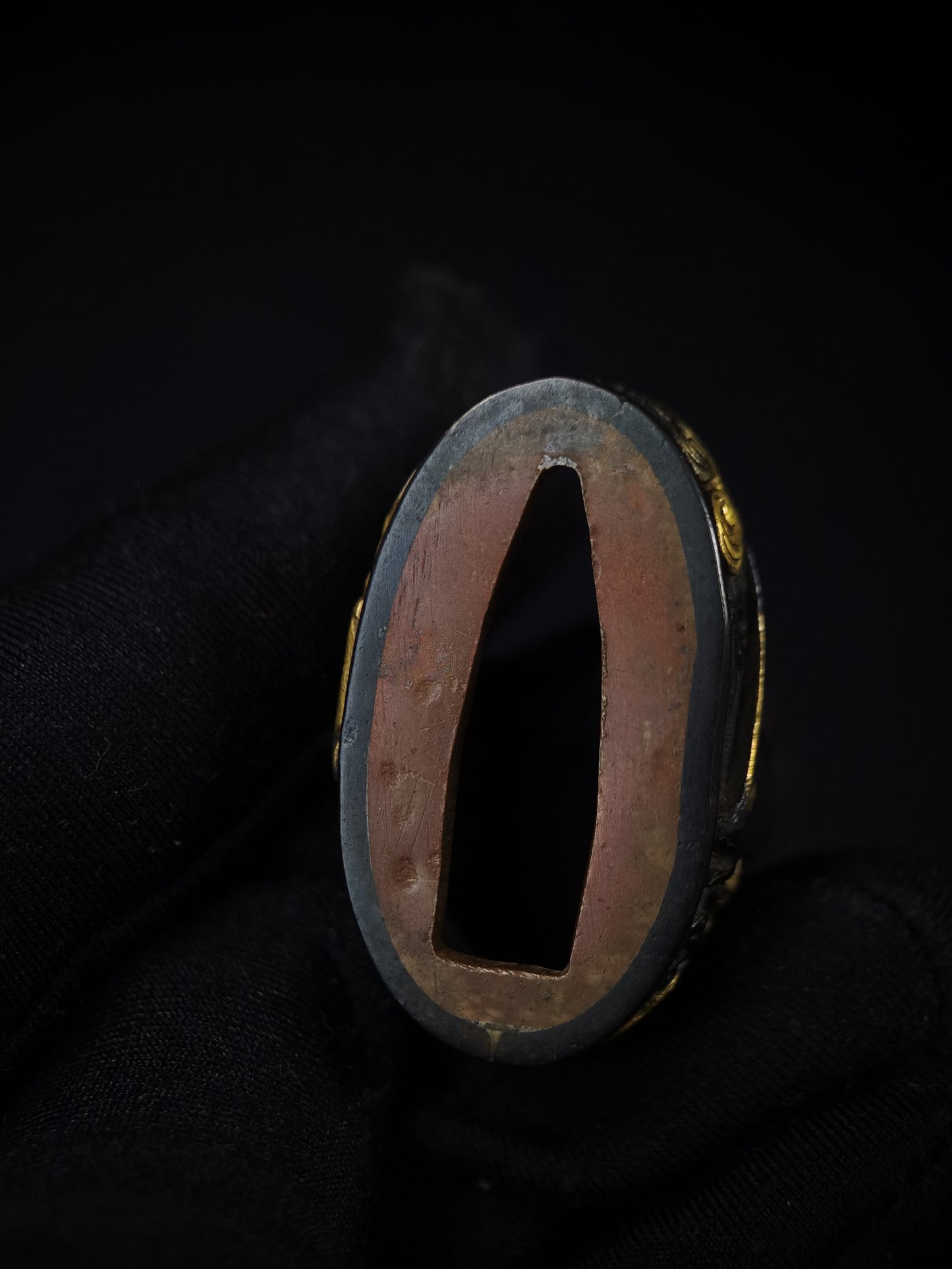 Japanese The Weaving Maiden and the Herd Boy Fuchi & Kashira for Wakziashi Edo Period B126