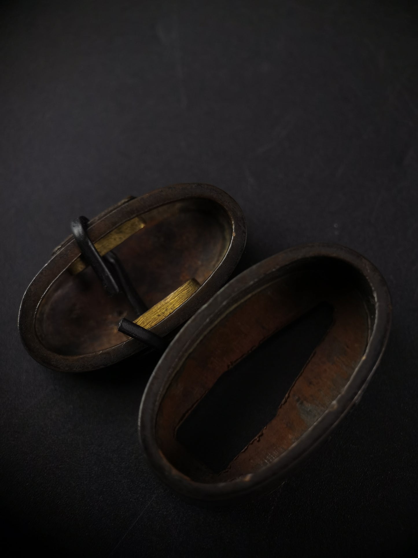 Japanese Sage Pattern Fuchi & Kashira for Katana and Wakziashi Edo Period Antique B130