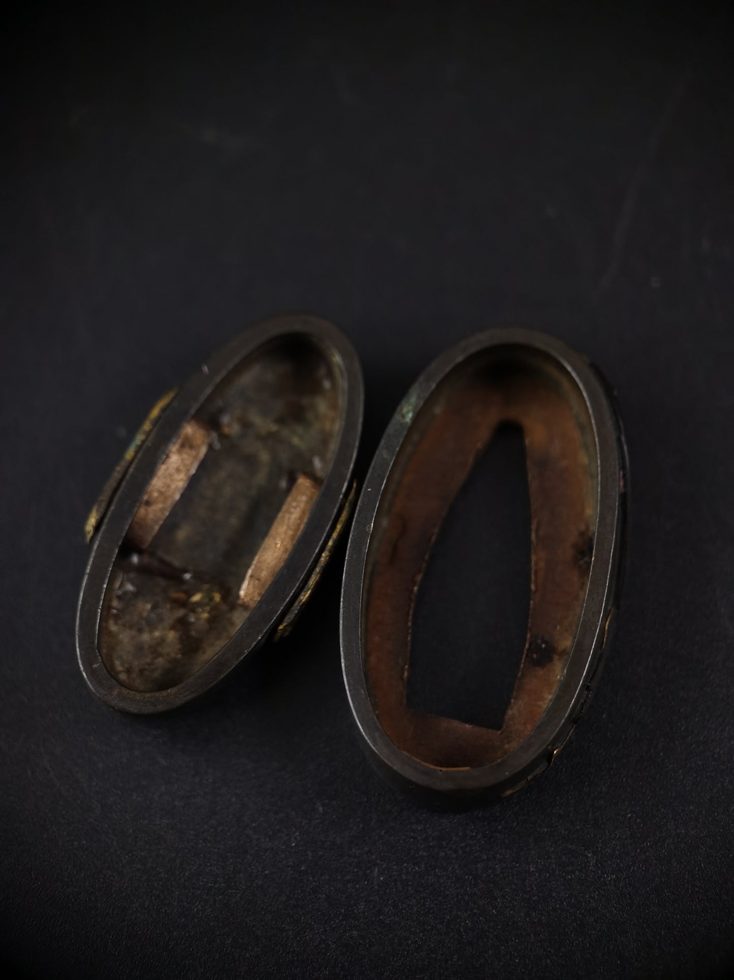 Japanese The harvest of fishing Fuchi & Kashira for Wakziashi Edo Period B131