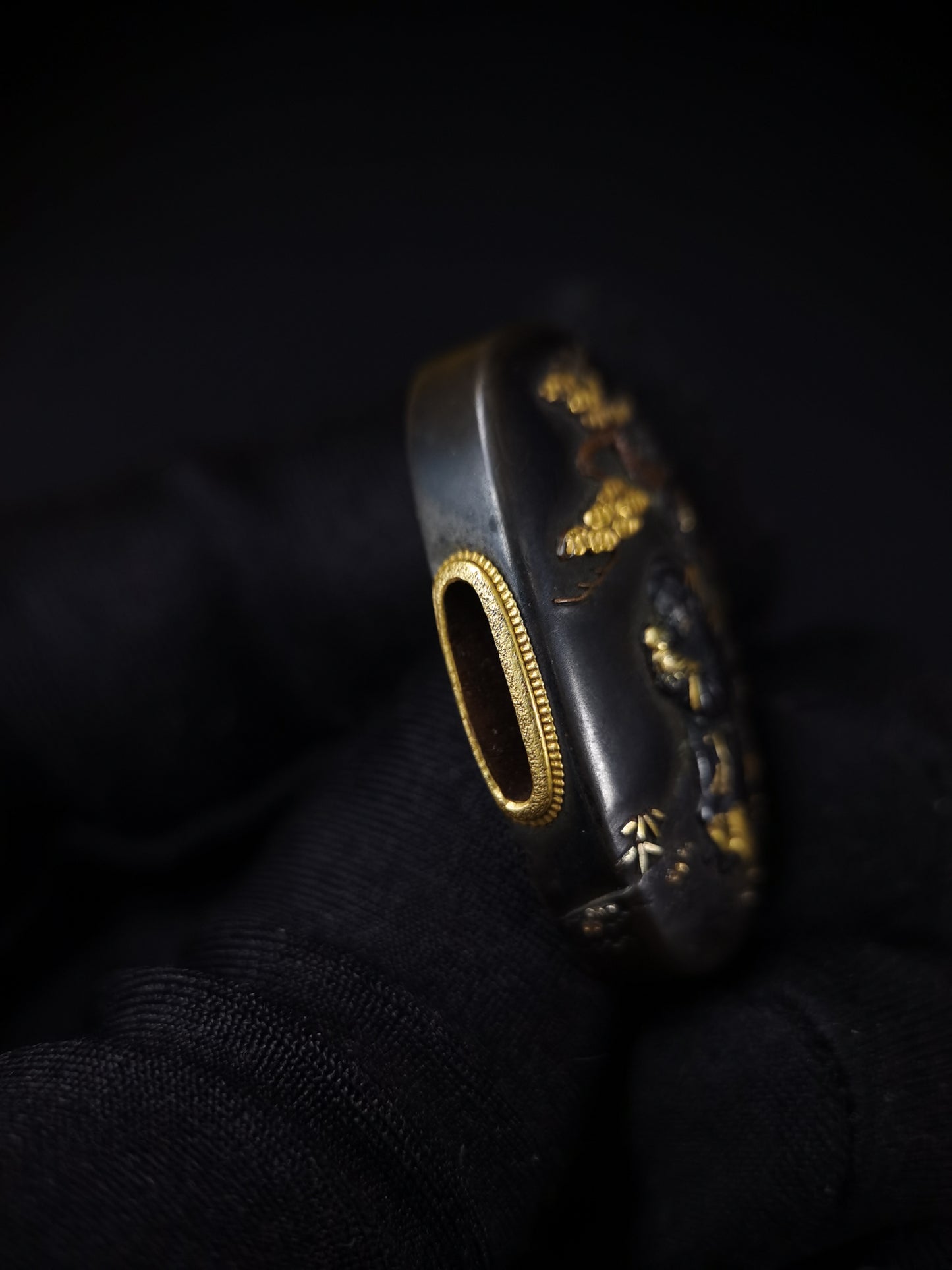 Japanese The Story of Filial Piety Fuchi & Kashira for Katana and Wakziashi Edo Period B133