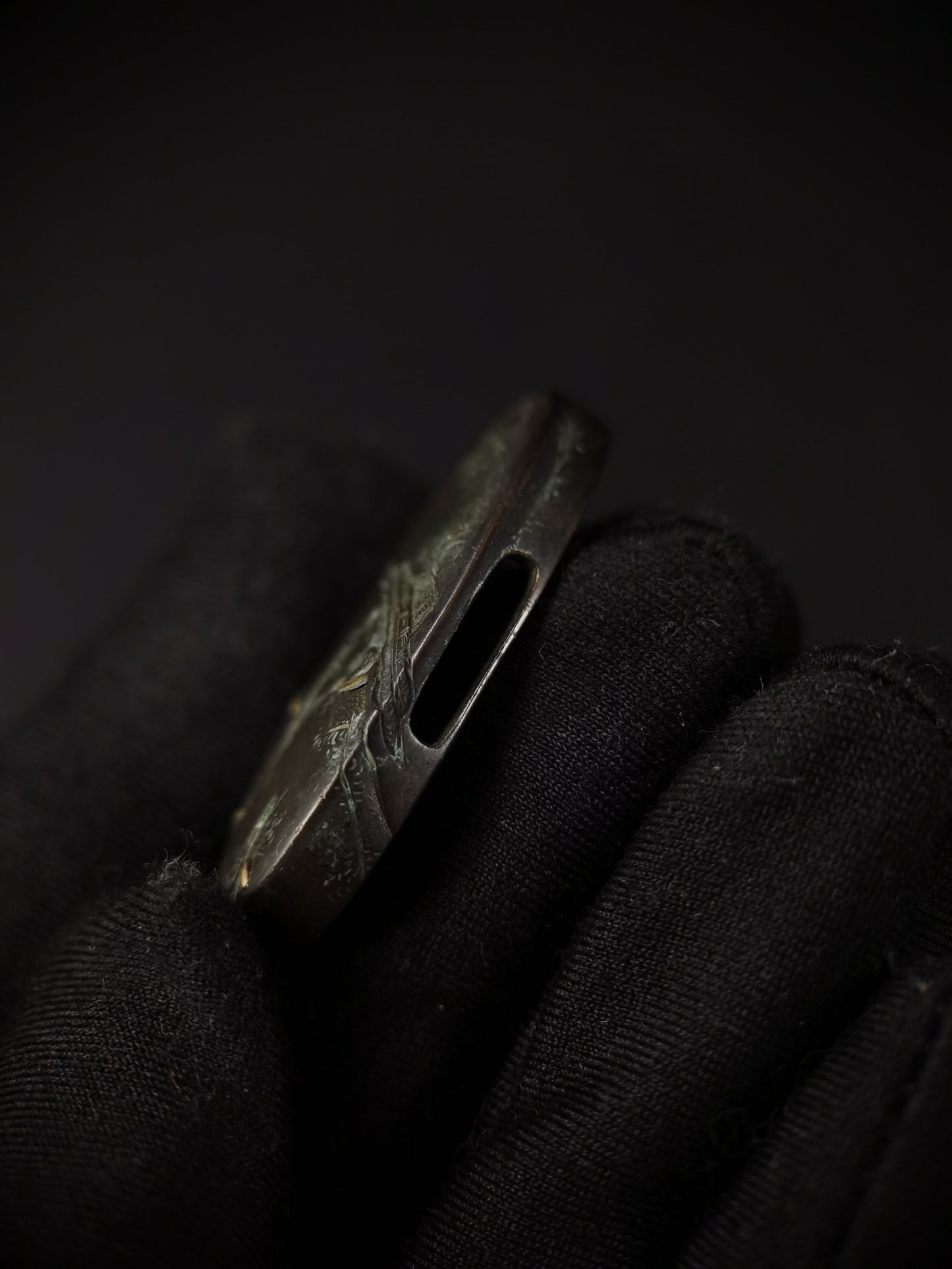 Japanese The god of longevity Fuchi & Kashira for Katana and Wakziashi Edo Period B135