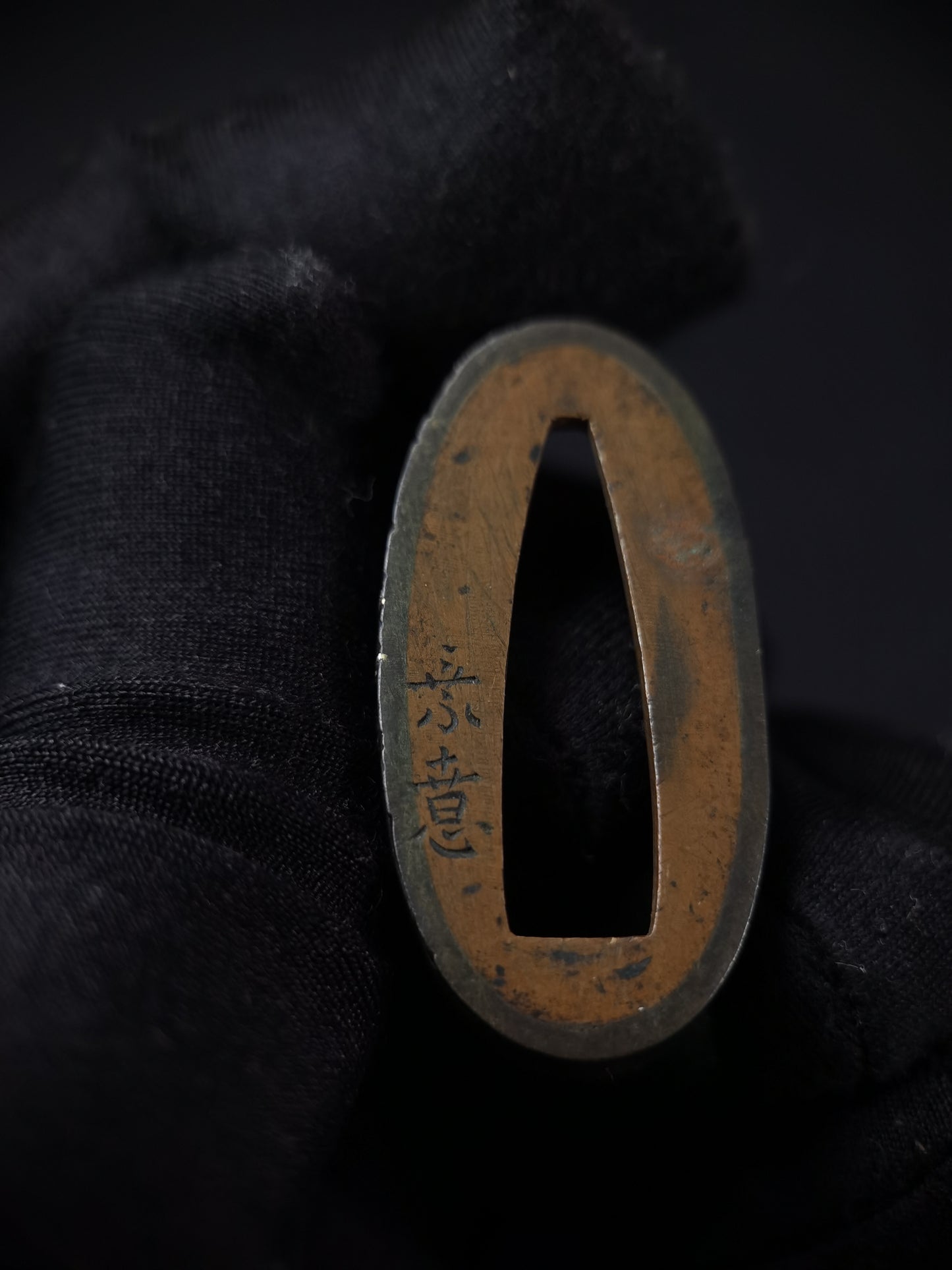 Japanese The god of longevity Fuchi & Kashira for Katana and Wakziashi Edo Period B135
