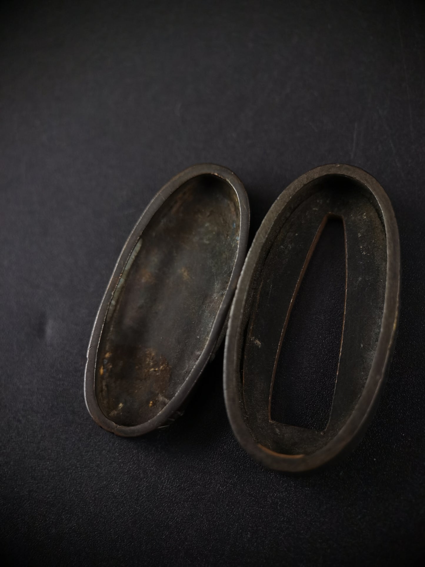 Japanese The god of longevity Fuchi & Kashira for Katana and Wakziashi Edo Period B135
