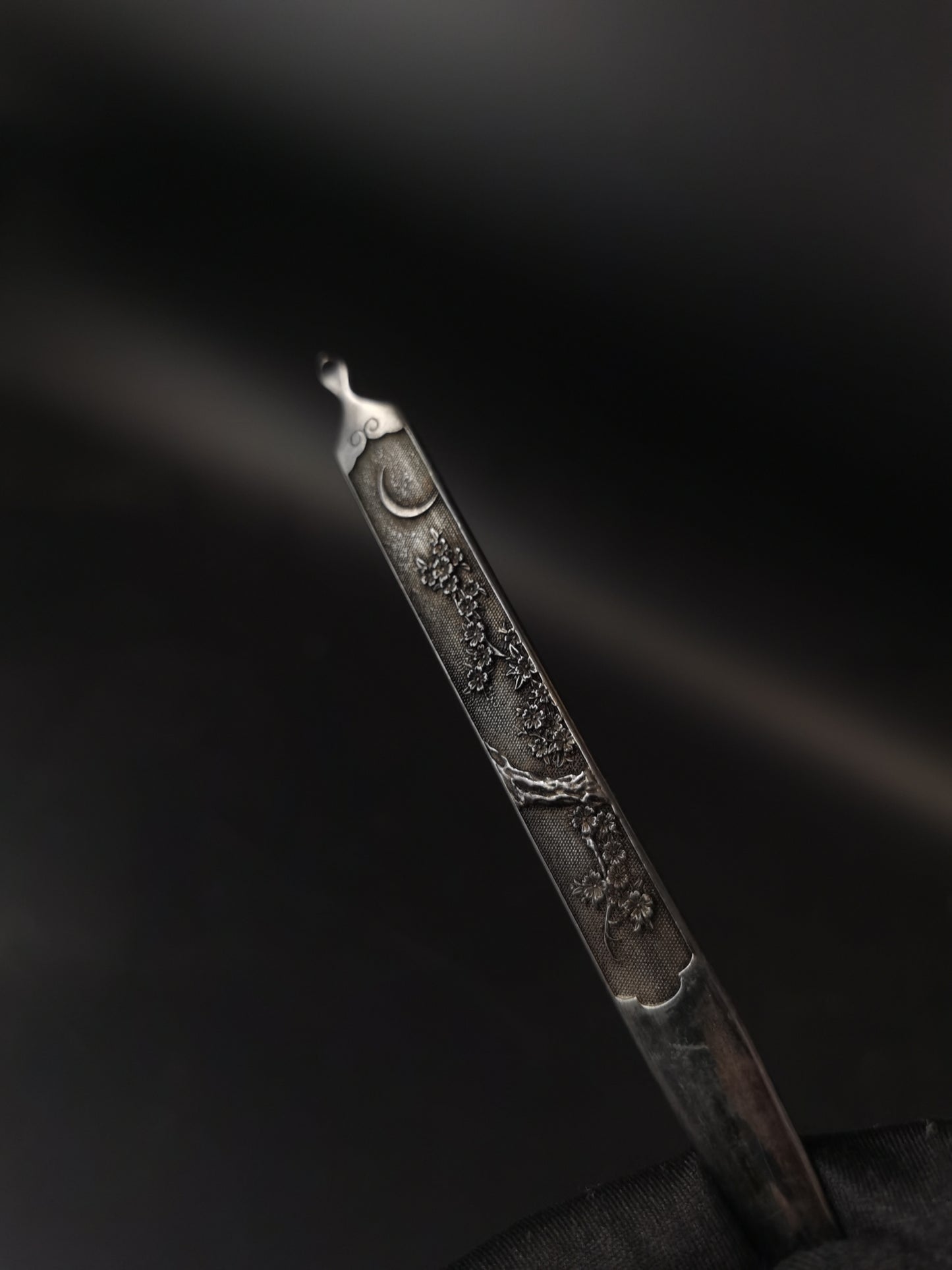 Japanese Type Mon and Cherry Blossoms Kogai for Wakzaishi and Tanto, Y160