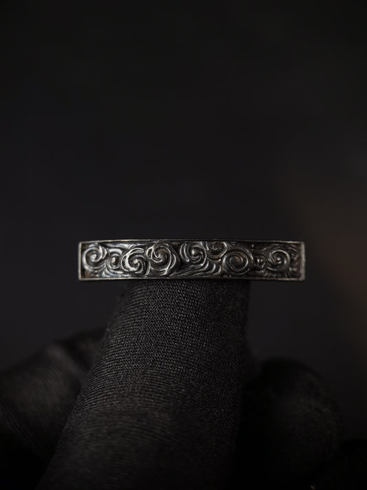 Japanese Cloud Pattern Uragawara for wakziashi and Tanto, Y179