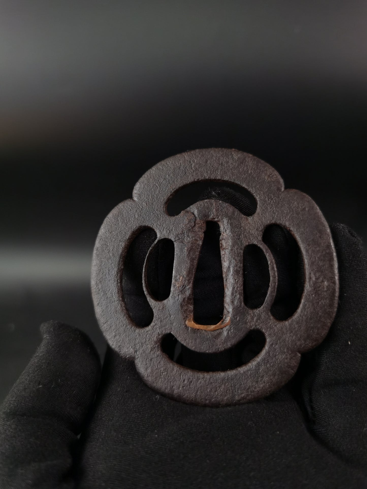 Japanese Two iron Tsuba for Wakziashi Special Offer Edo Period Antique A272