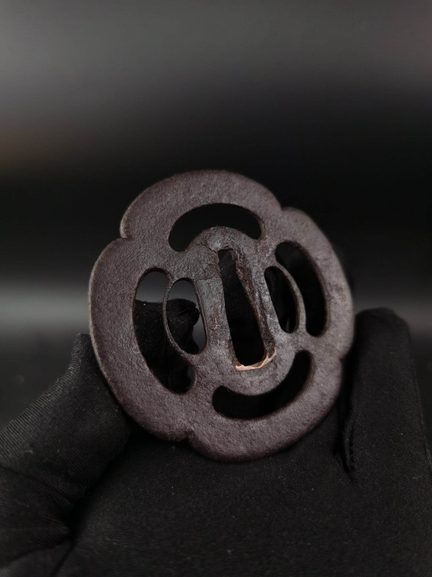 Japanese Two iron Tsuba for Wakziashi Special Offer Edo Period Antique A272