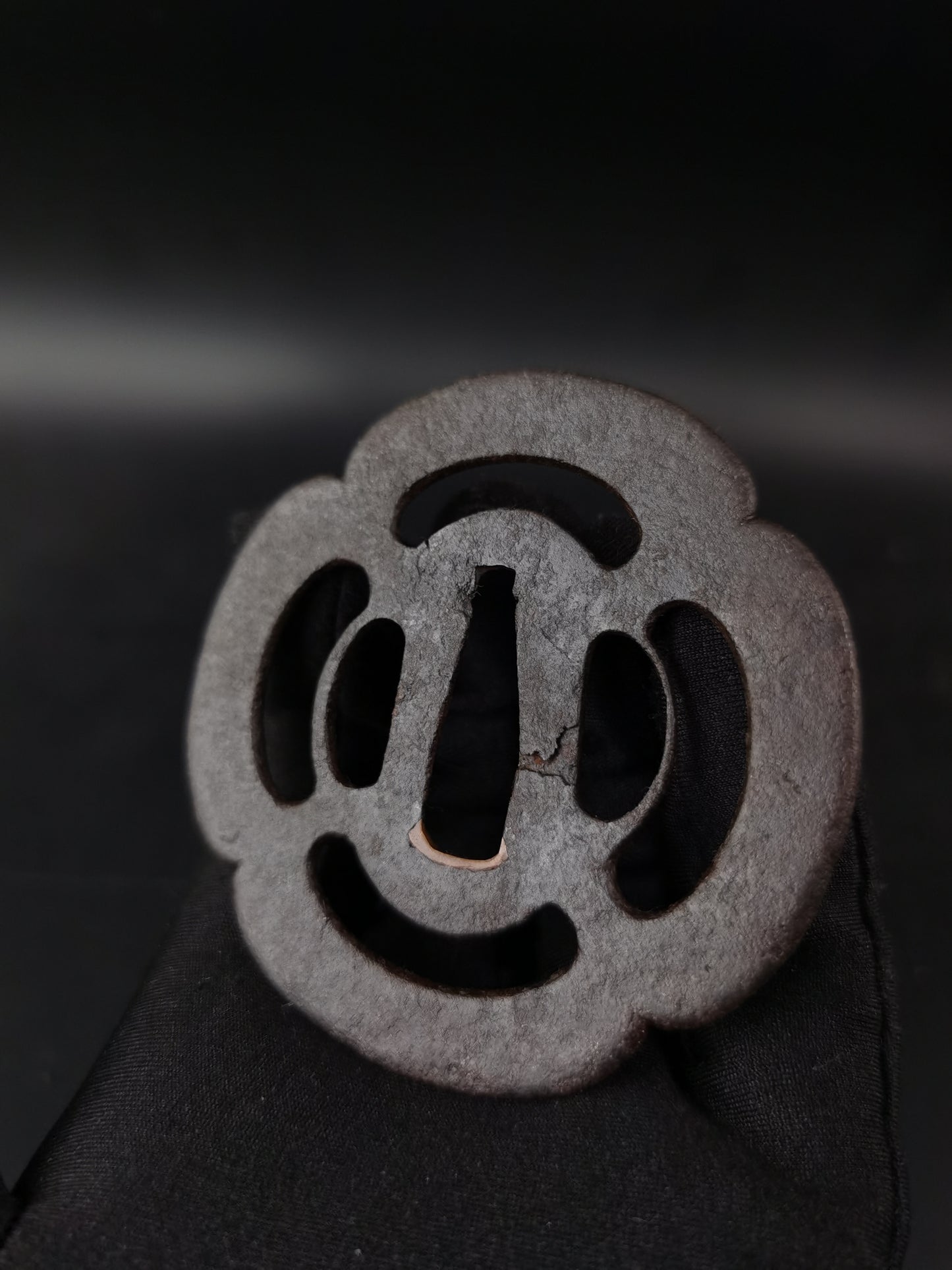 Japanese Two iron Tsuba for Wakziashi Special Offer Edo Period Antique A272