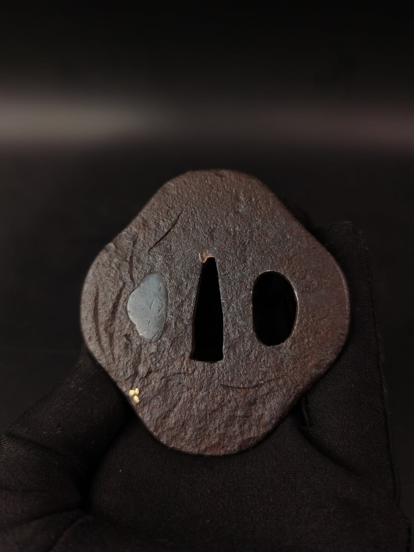 Japanese Two iron Tsuba for Wakziashi Special Offer Edo Period Antique A273