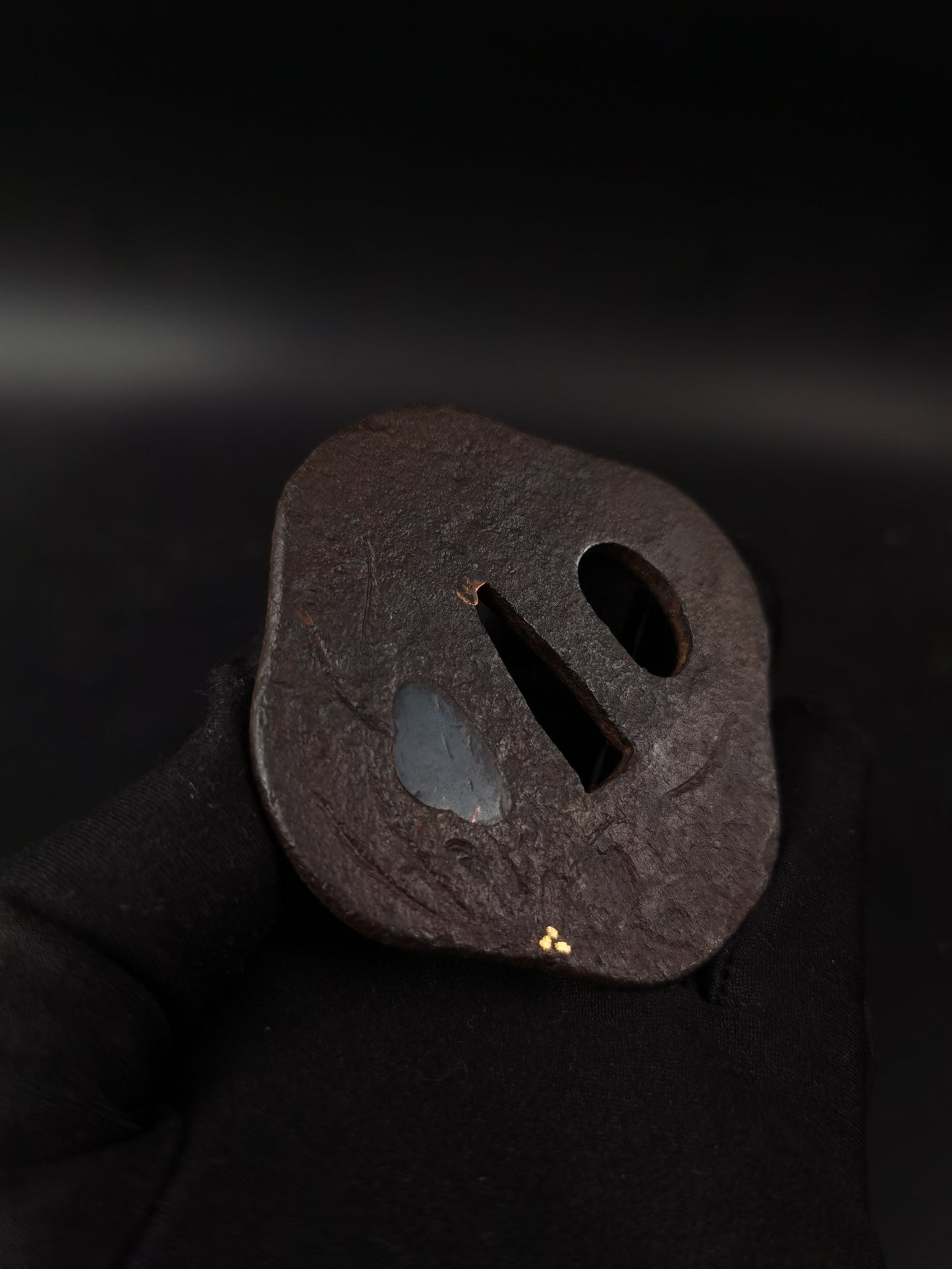 Japanese Two iron Tsuba for Wakziashi Special Offer Edo Period Antique A273