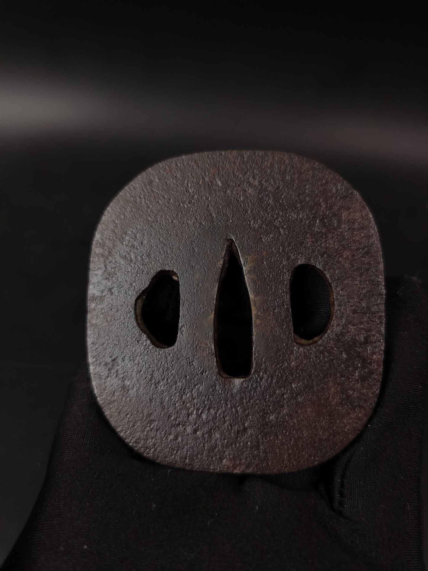 Japanese Two iron Tsuba for Wakziashi Special Offer Edo Period Antique A273