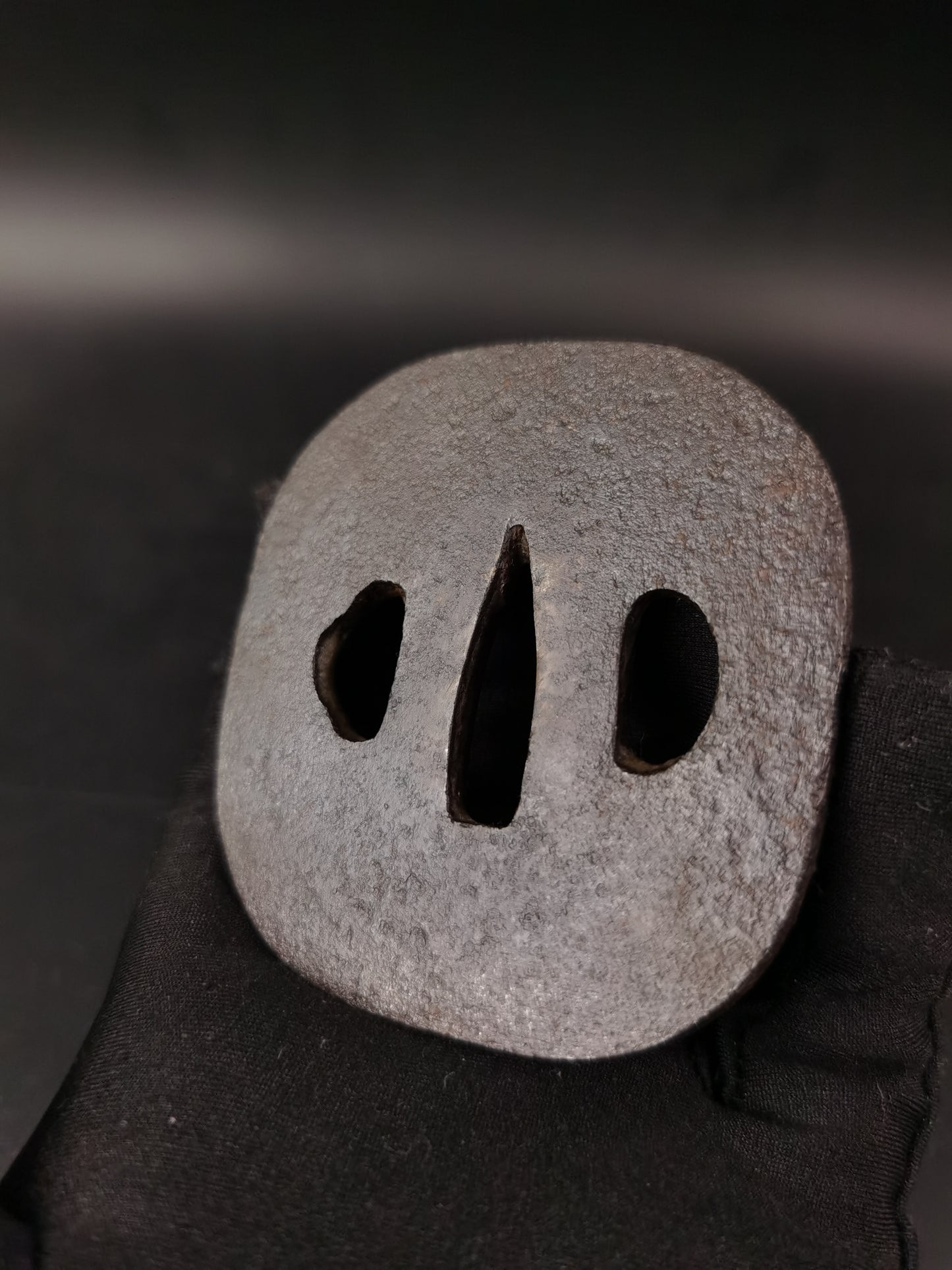 Japanese Two iron Tsuba for Wakziashi Special Offer Edo Period Antique A273