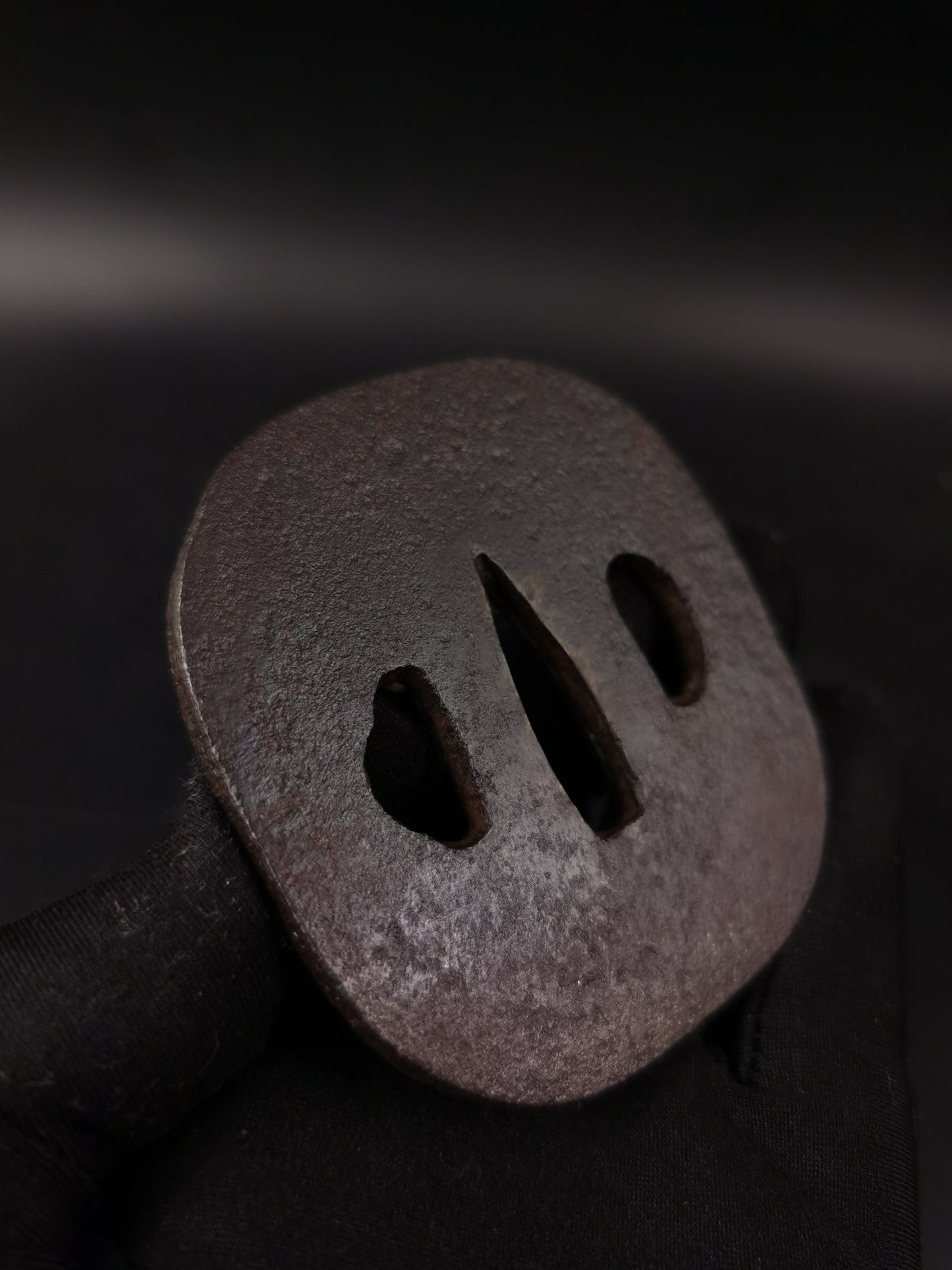 Japanese Two iron Tsuba for Wakziashi Special Offer Edo Period Antique A273