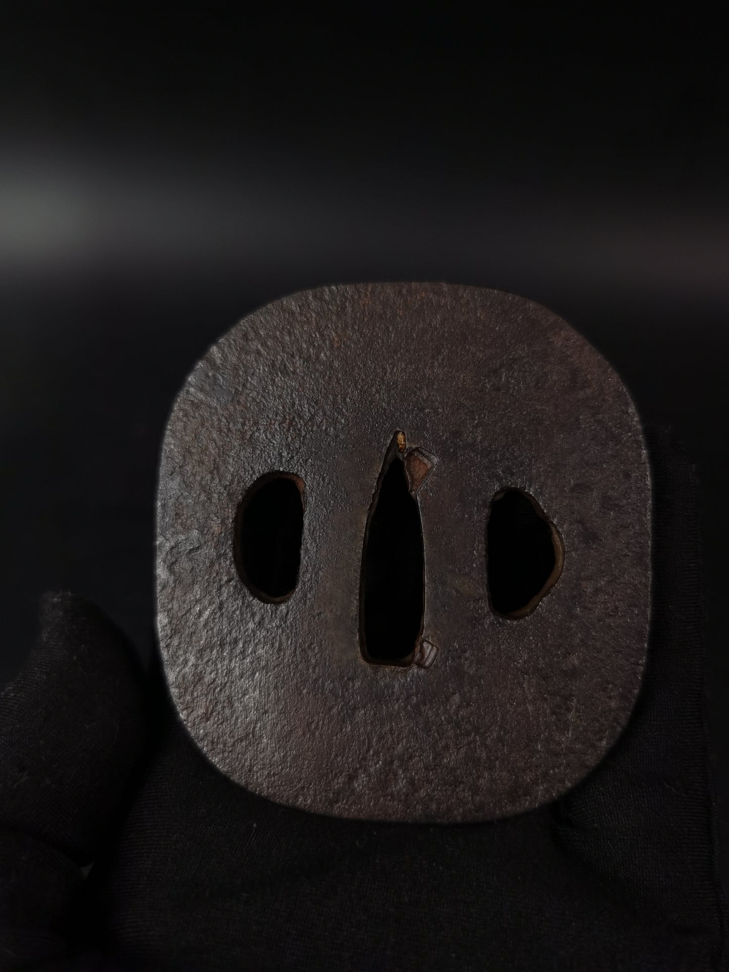 Japanese Two iron Tsuba for Wakziashi Special Offer Edo Period Antique A273