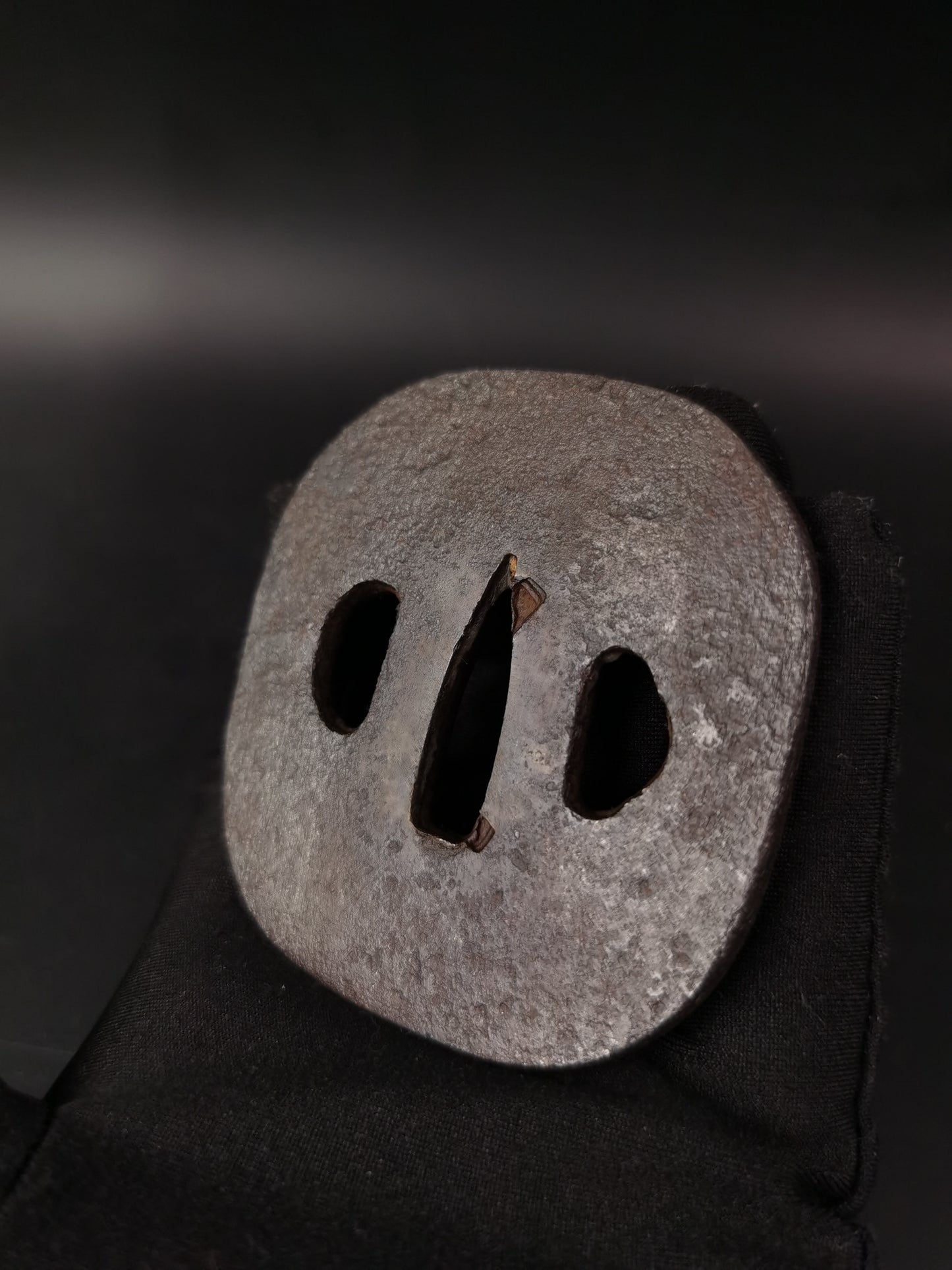 Japanese Two iron Tsuba for Wakziashi Special Offer Edo Period Antique A273