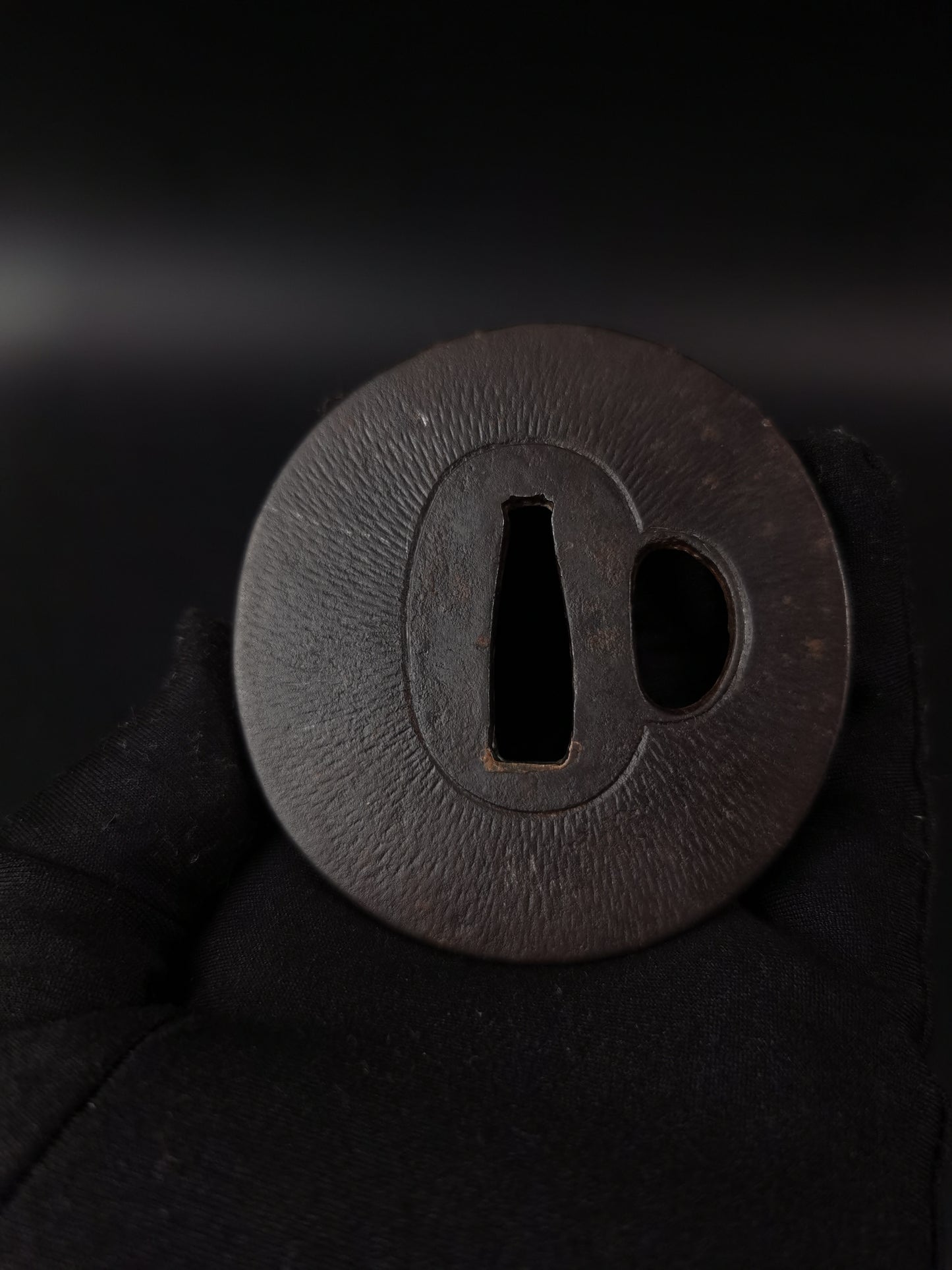 Japanese Two iron Tsuba for Wakziashi Special Offer Edo Period Antique A274